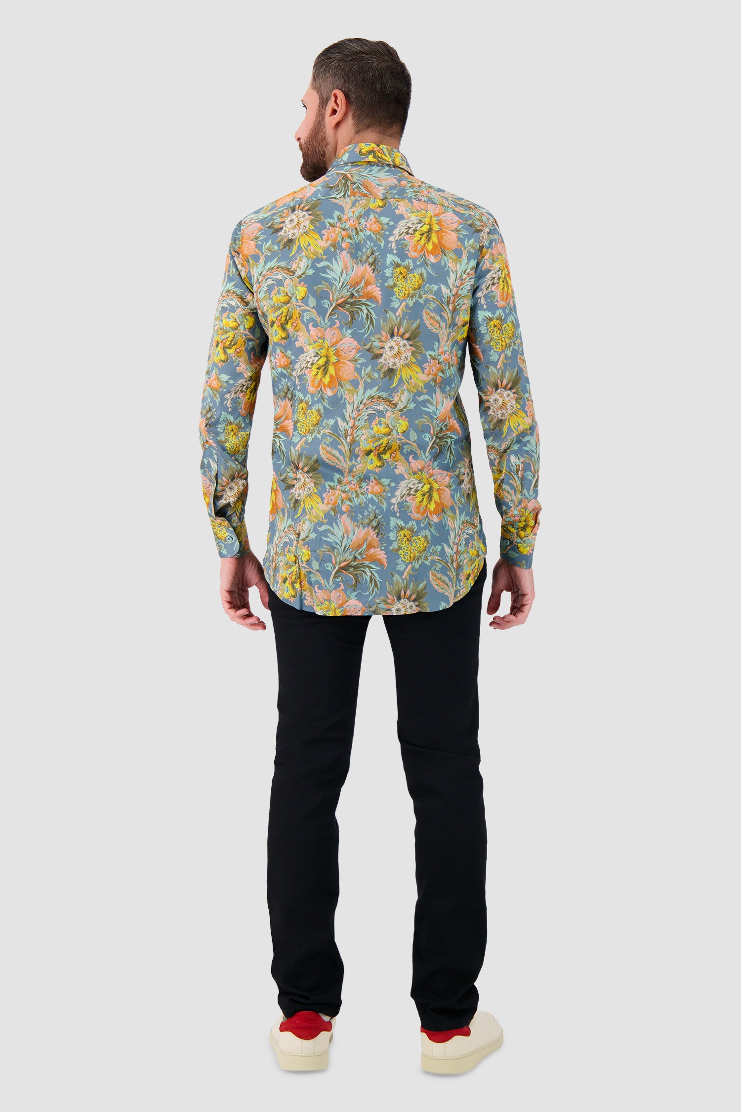 Etro Milano Multicoloured Botanical Floral Shirt