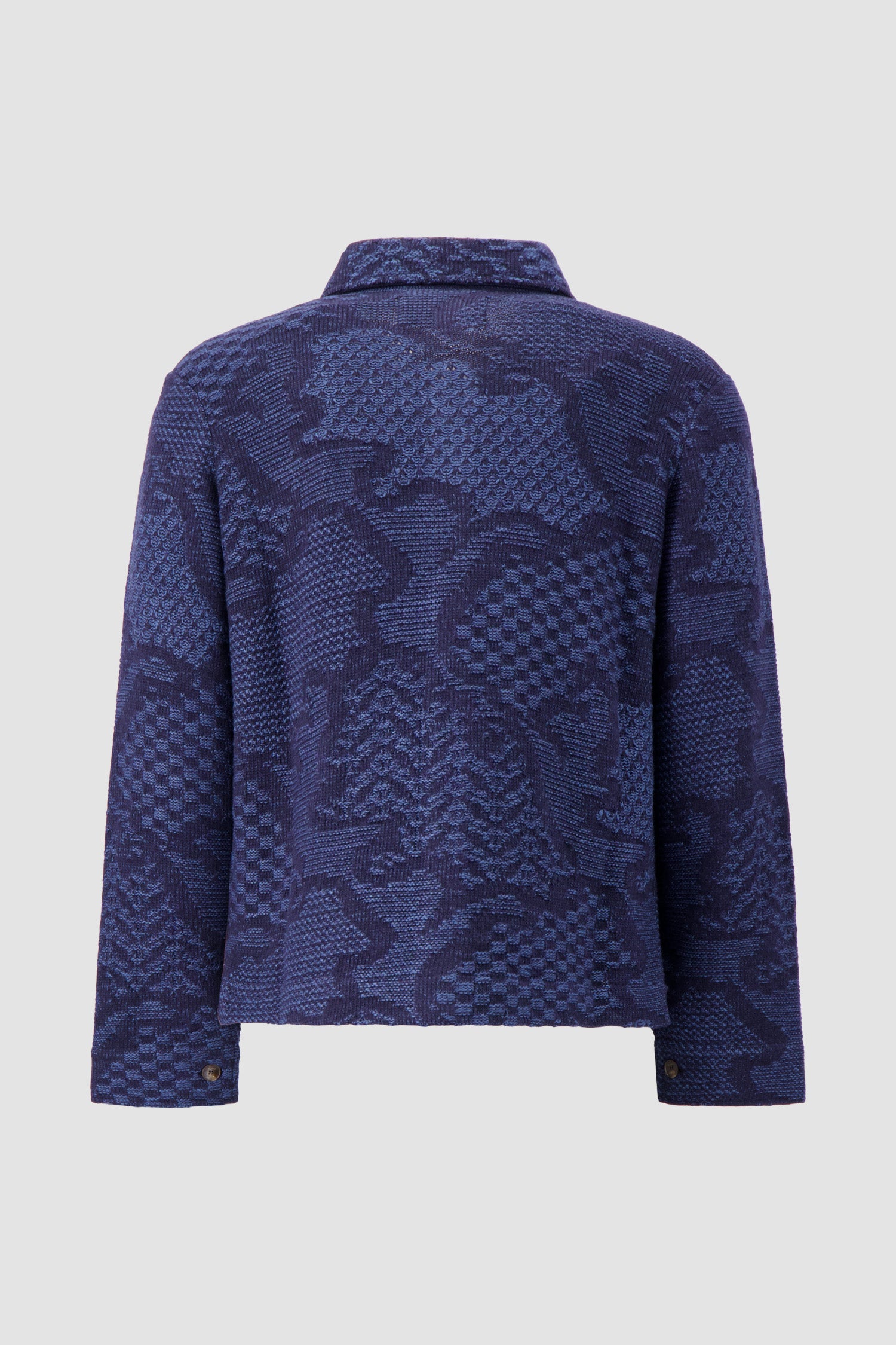 Etro Milano Blue Paisley Knit Shirt