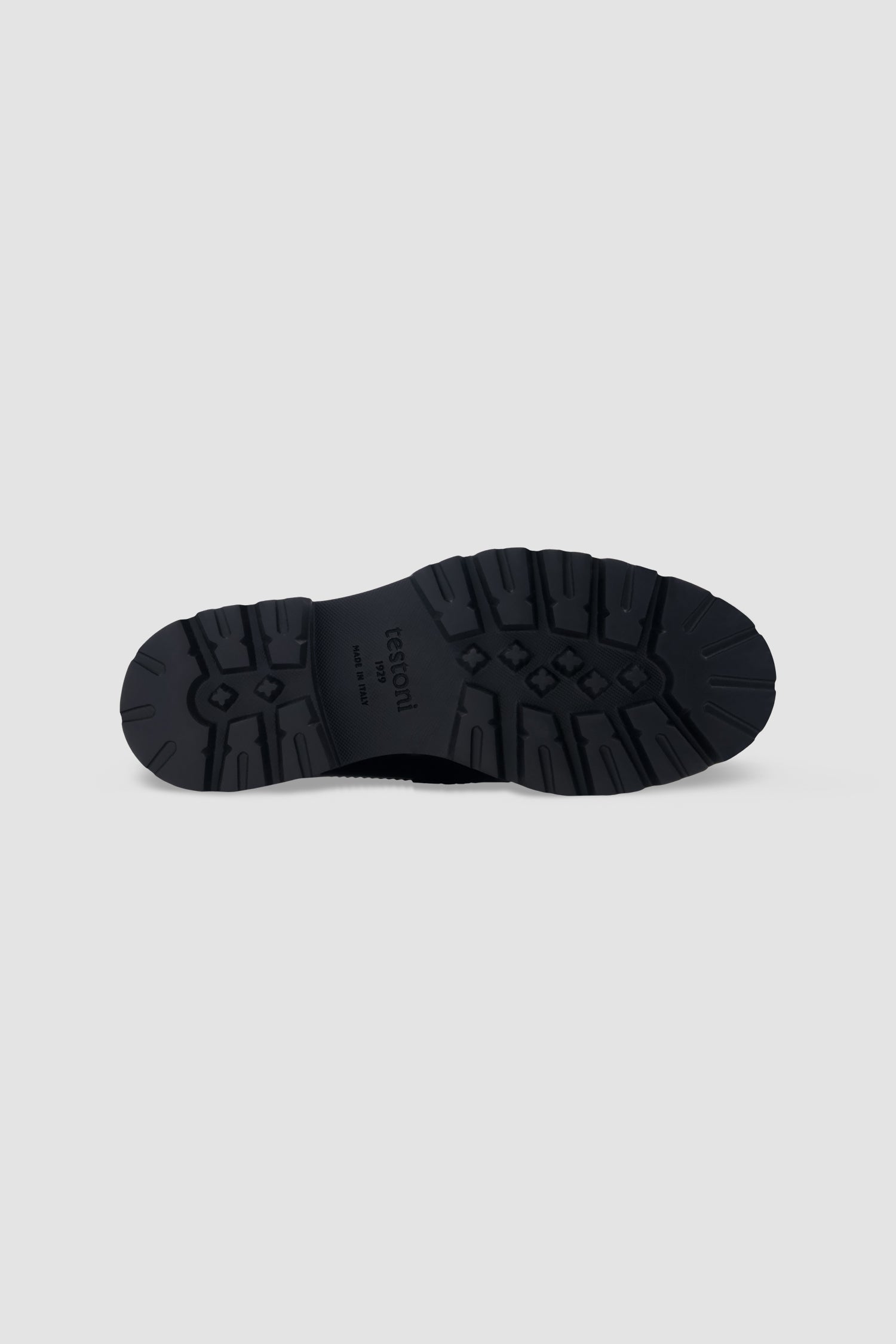 Testoni Black Calf Leather Torino Loafers