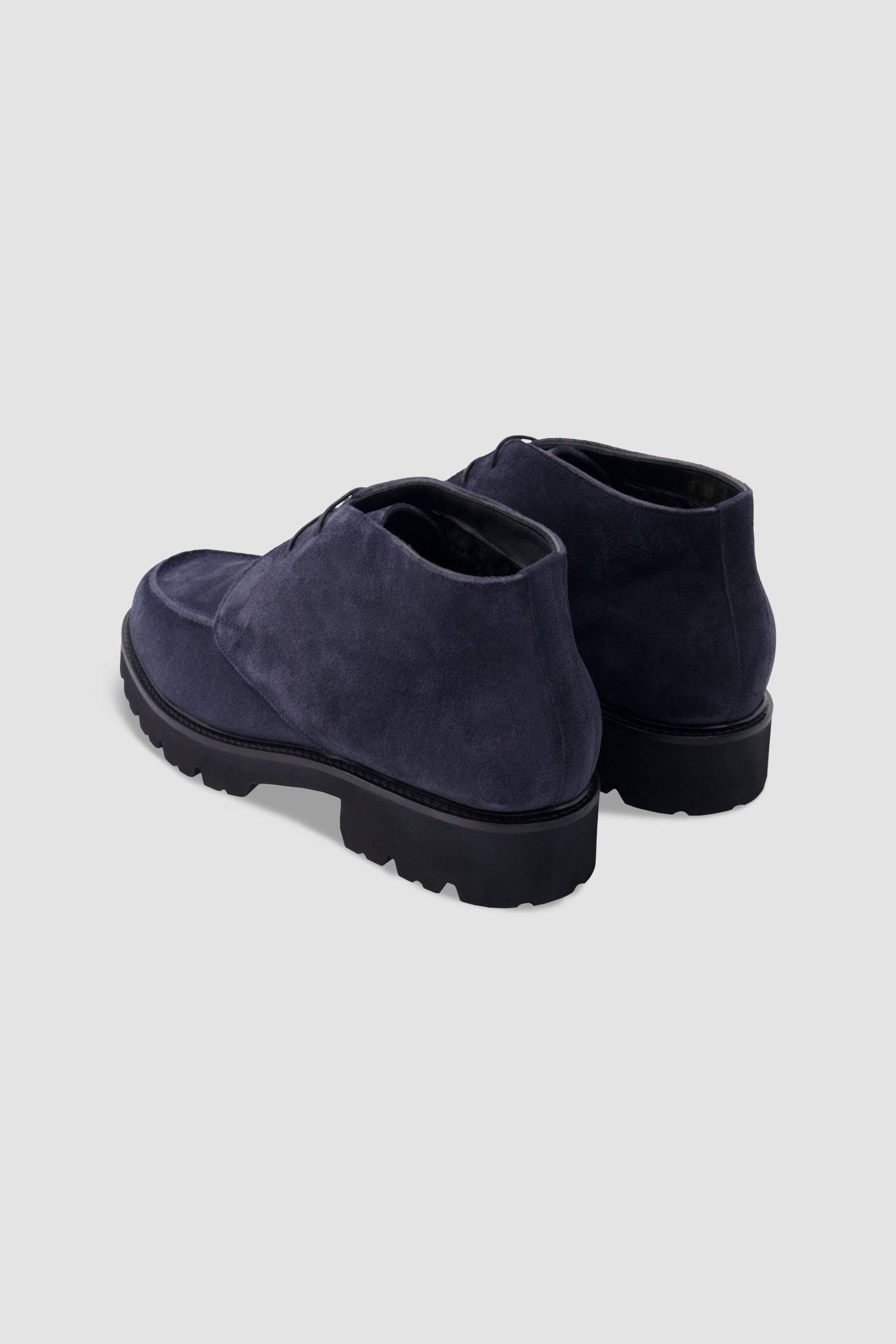 Testoni Navy Suede Chukka Boots