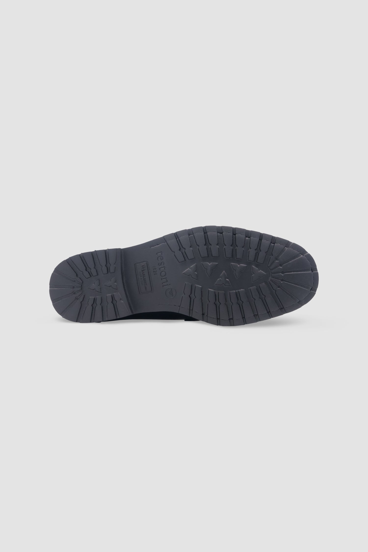Testoni Black Goat Leather Loafers