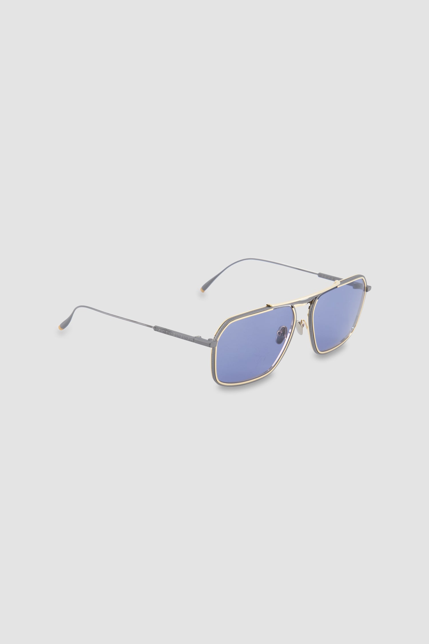 Masunaga Gold/Blue Misago Sunglasses
