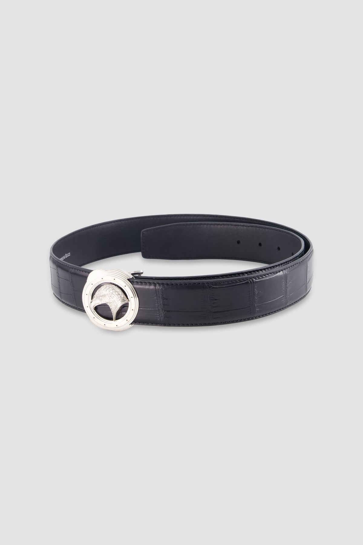 Stefano Ricci Black Crocodile belt