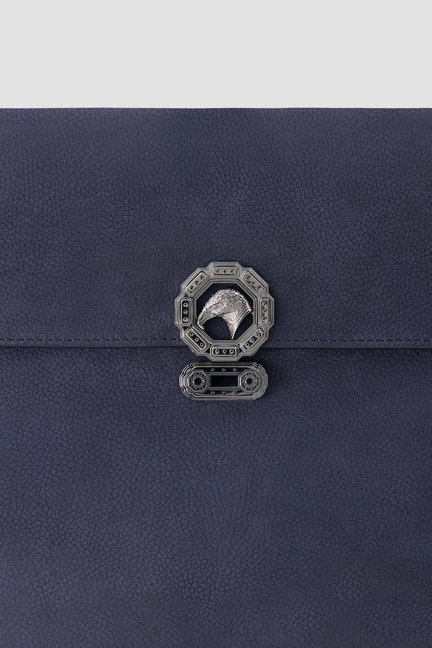 Stefano Ricci Navy Calf Leather Crossbody Bag