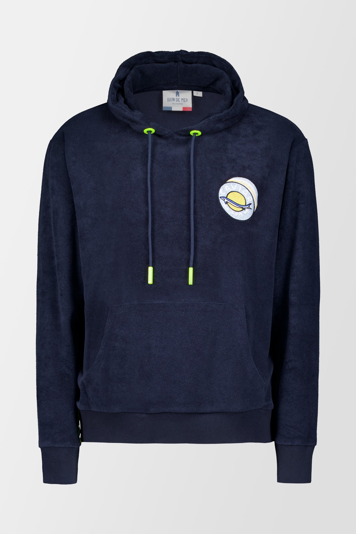 Buy Bain De Mer Azul Por Favor Hoodie | Men | Navy | Original Luxury