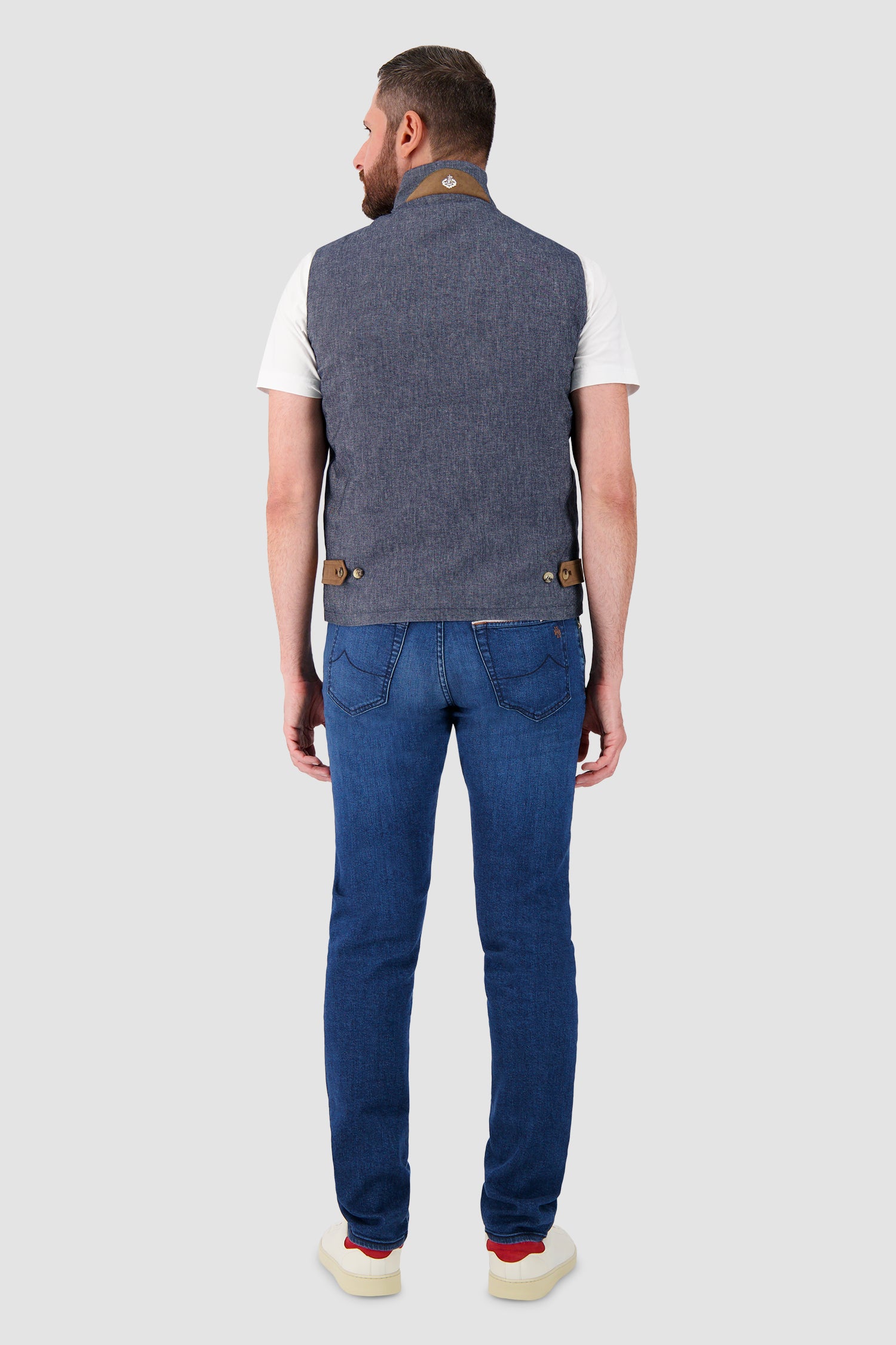 Luigi Borrelli Blue Gilet Vest