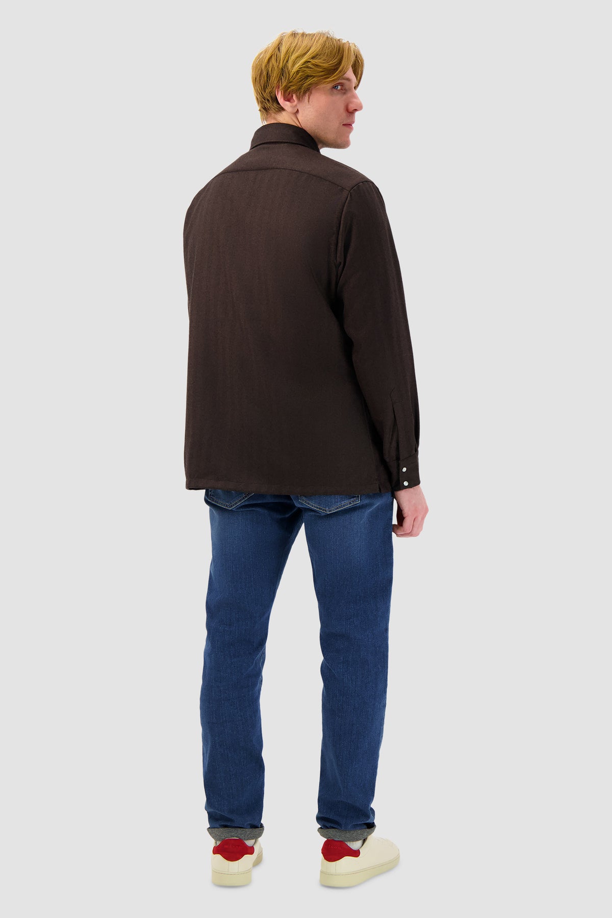 Luigi Borrelli Brown Overshirt