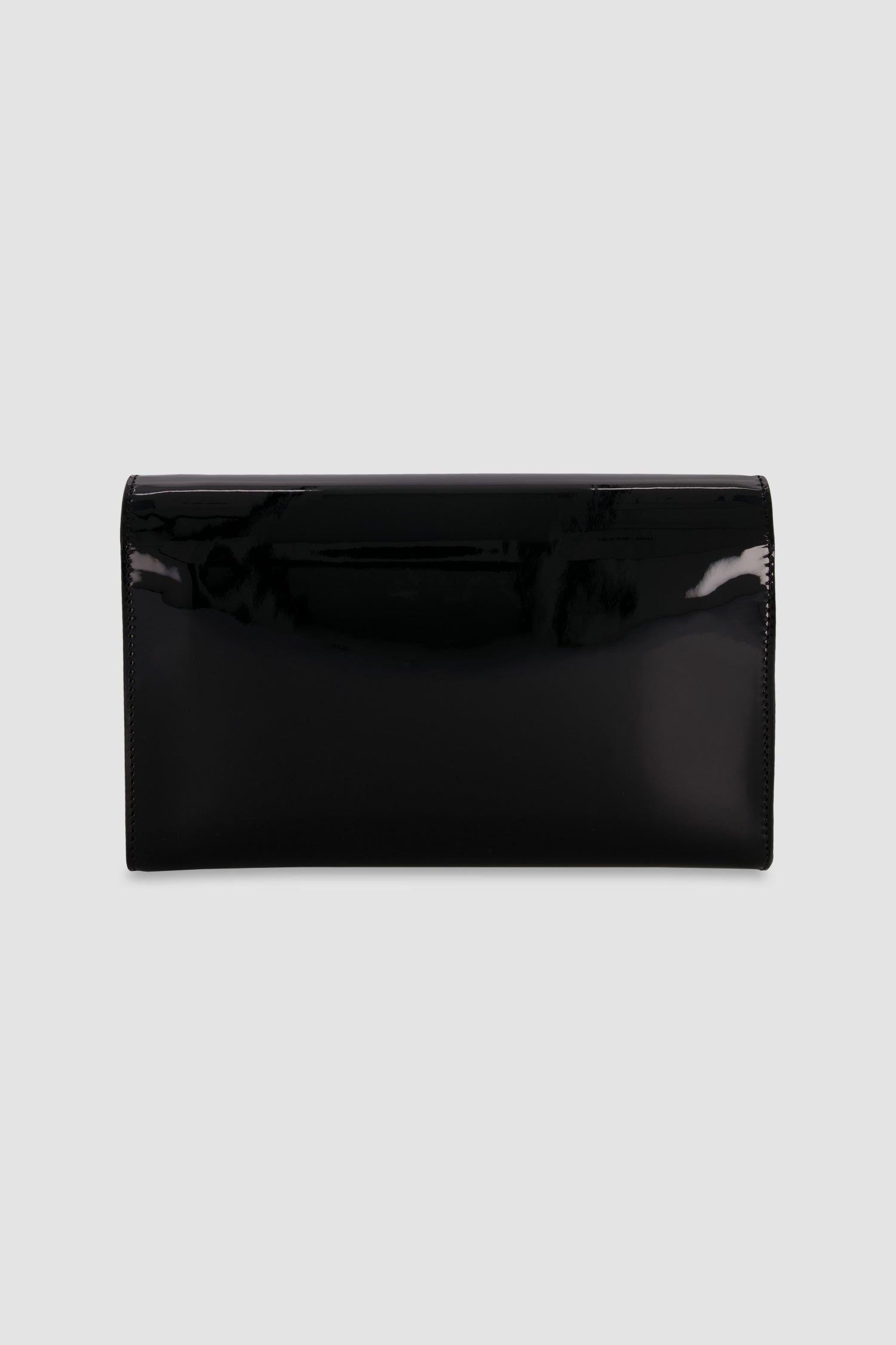 Philipp Plein Black Leather Patent Shoulder Bag