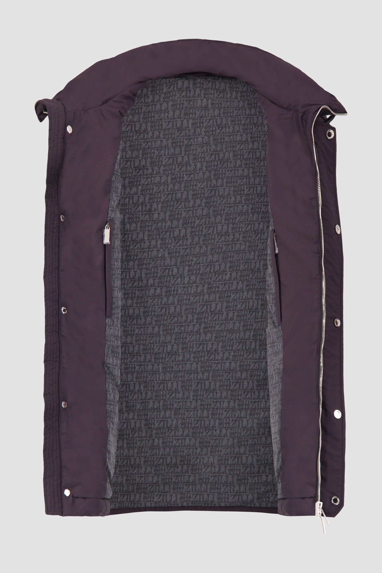 Zilli Purple Down Vest Jacket