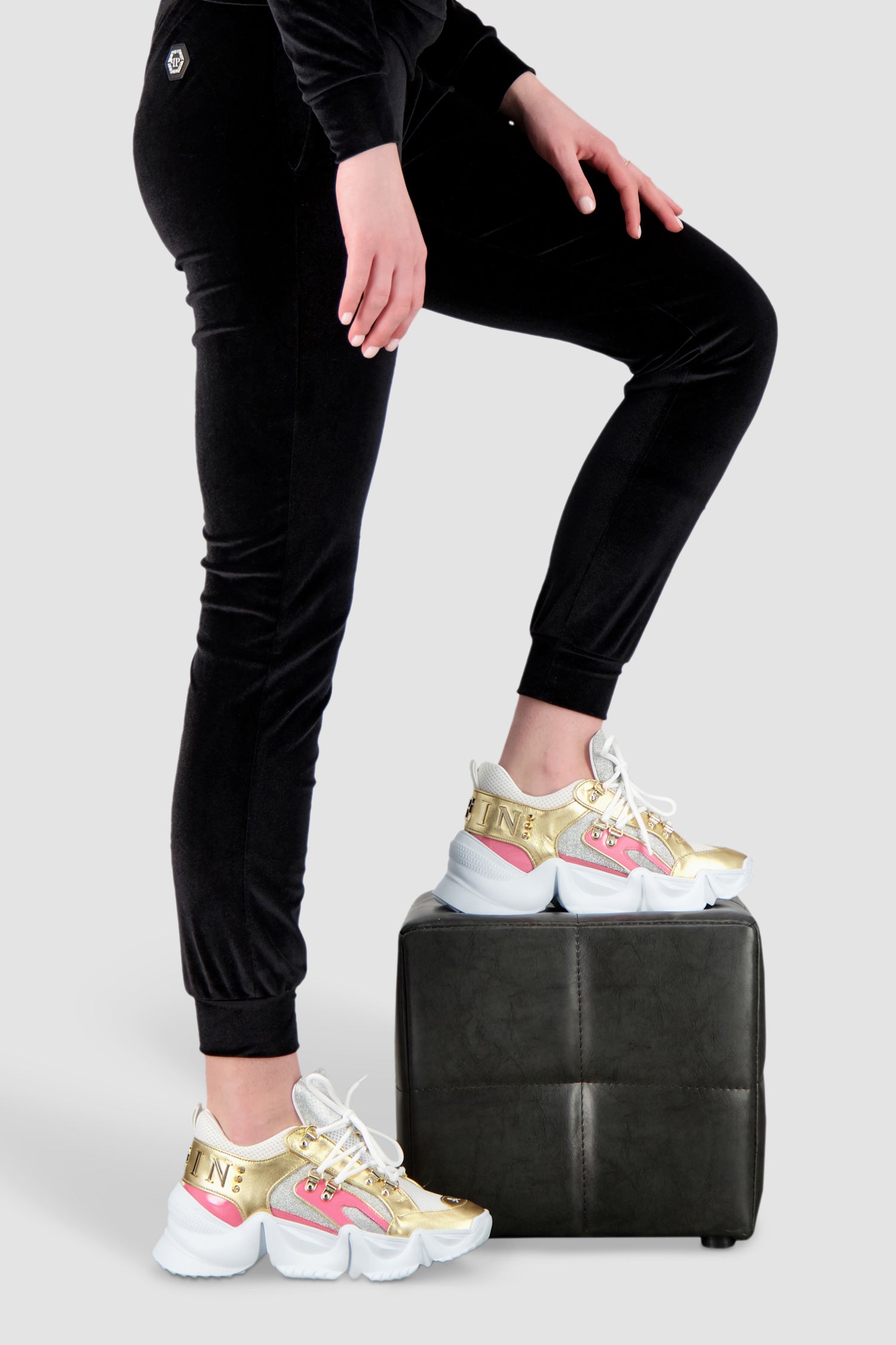 Buy Philipp Plein Runner Crystal Shoes | Women | Fuchsia