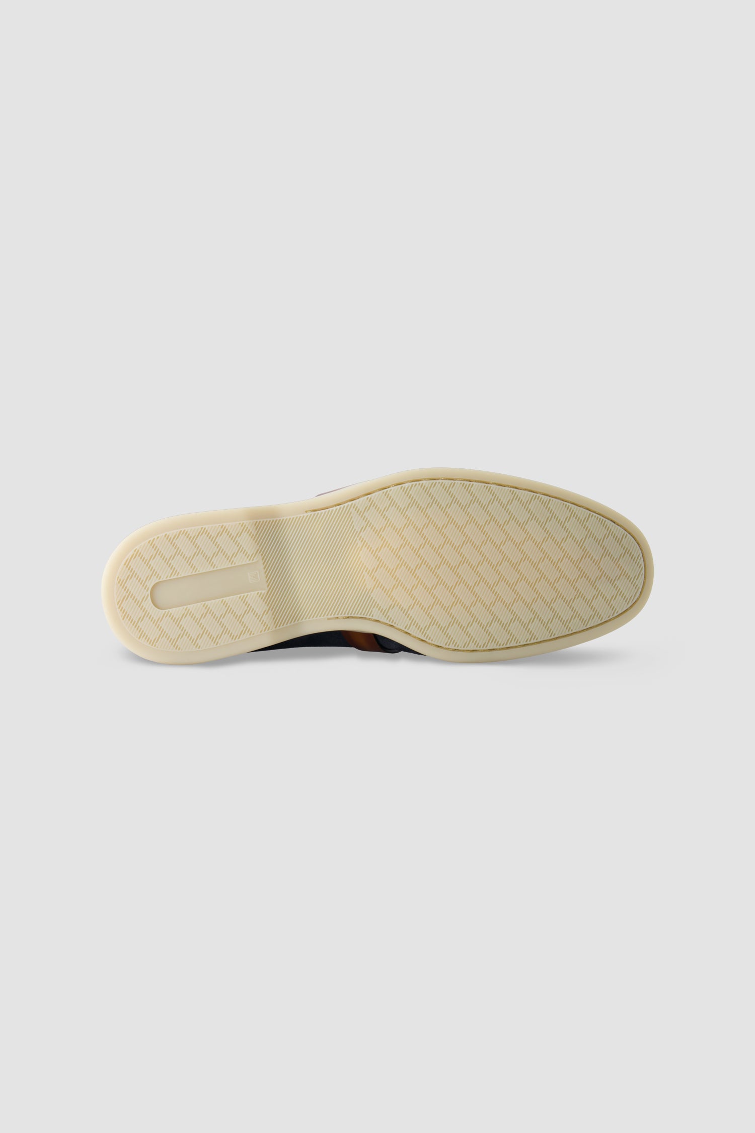 Corthay Navy Suede Leather Contrast Strap Loafers