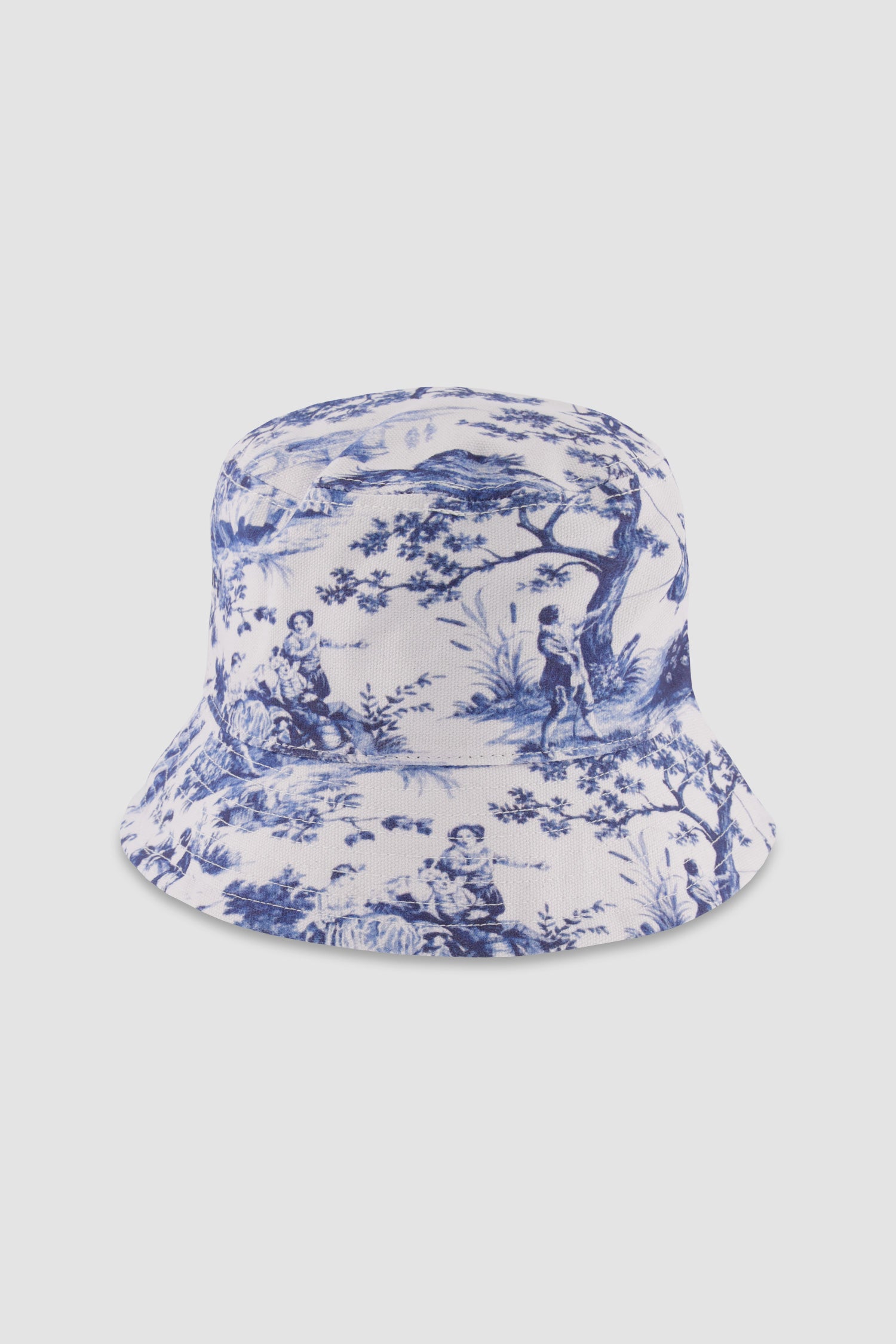 Philipp Plein White/Blue Cloche Bucket hat