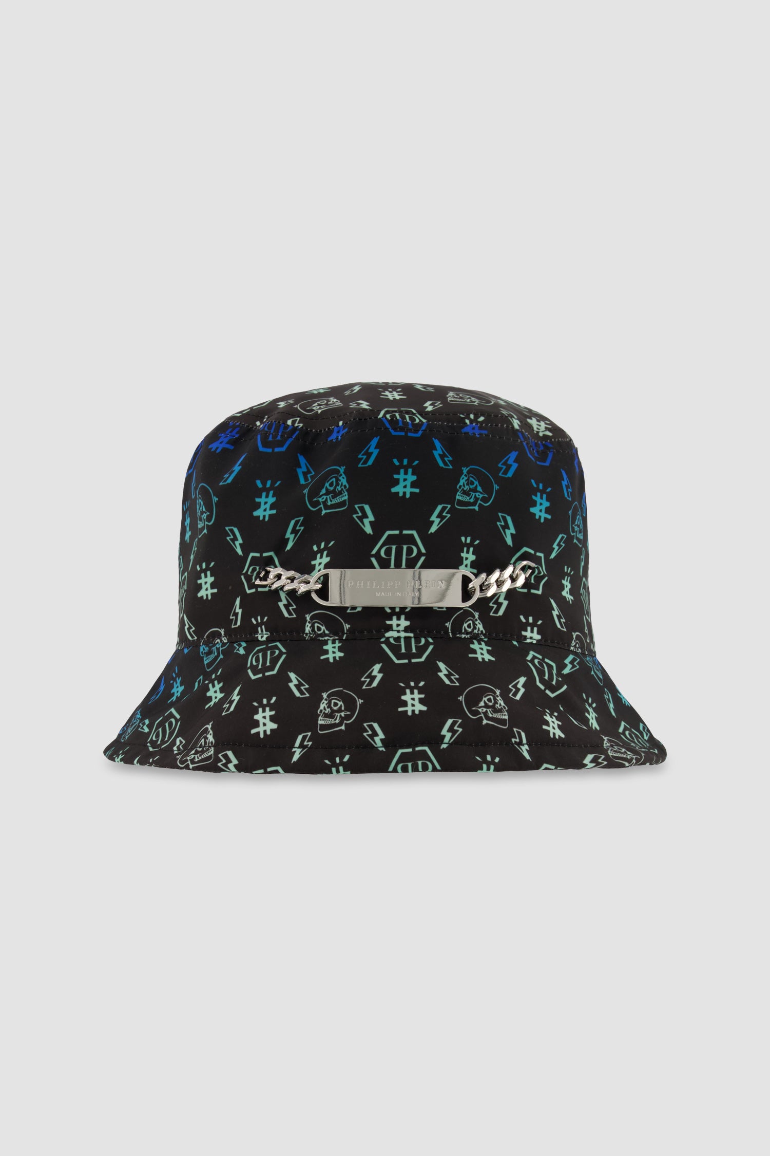 Philipp Plein Black Cloche Bucket hat