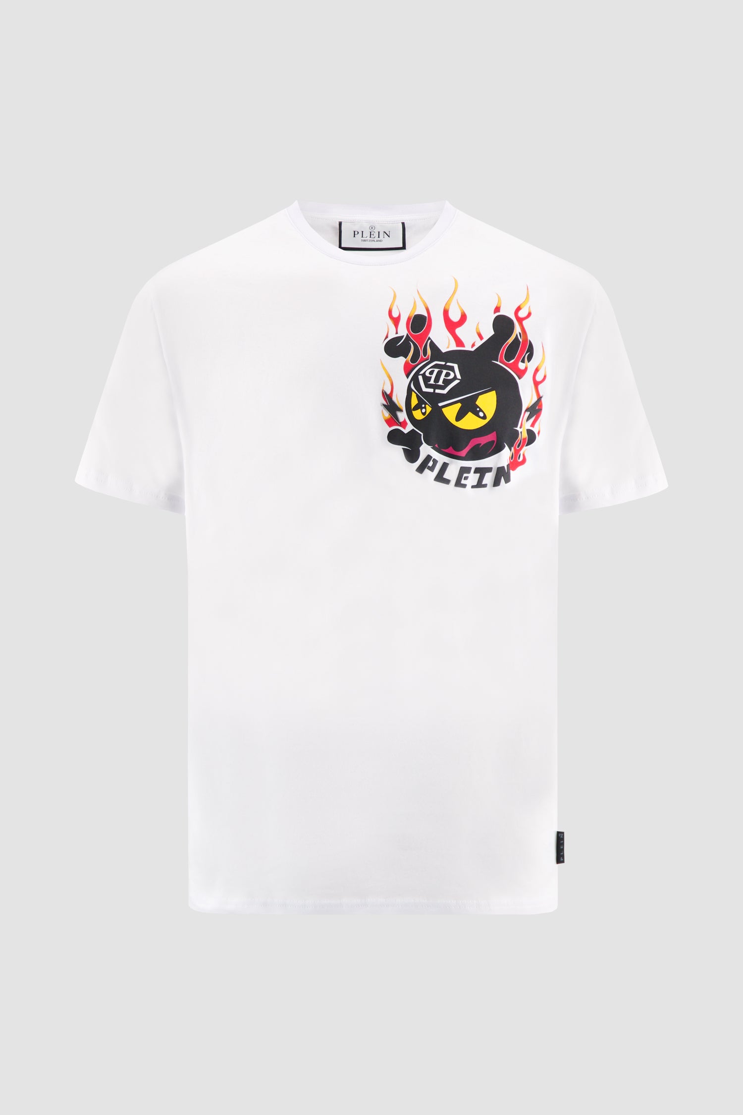 Philipp Plein White Round Neck SS T-shirt