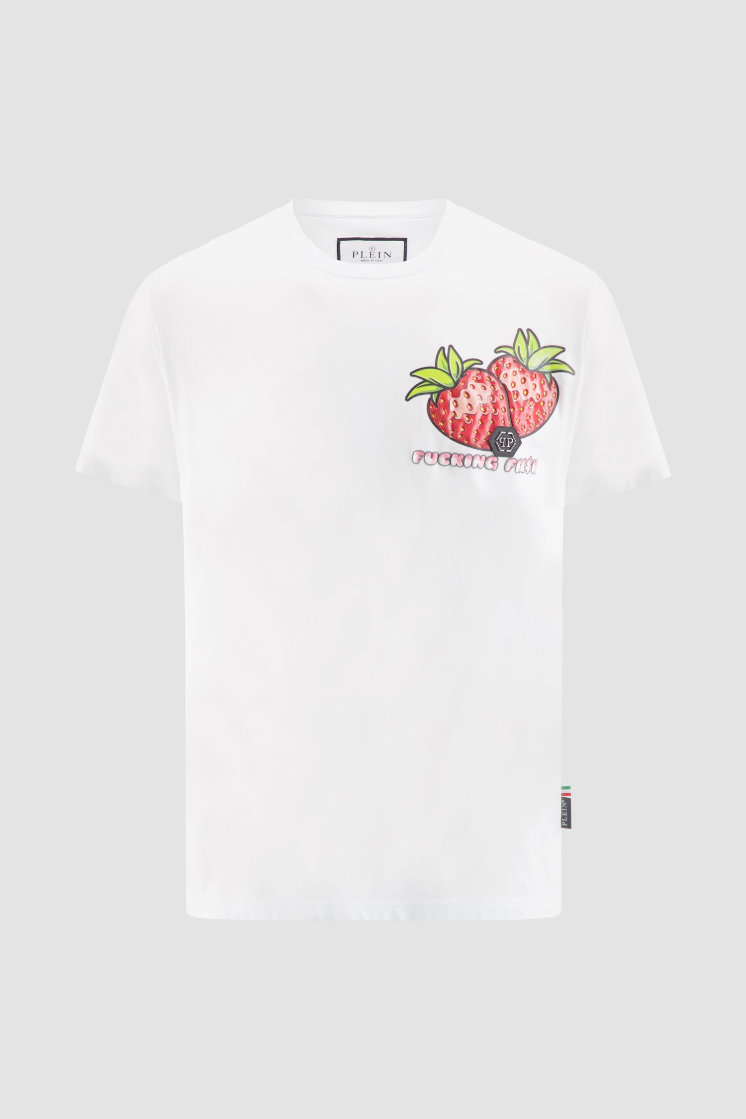 Philipp Plein White round neck SS Tutti Frutti 011S24 T-shirt