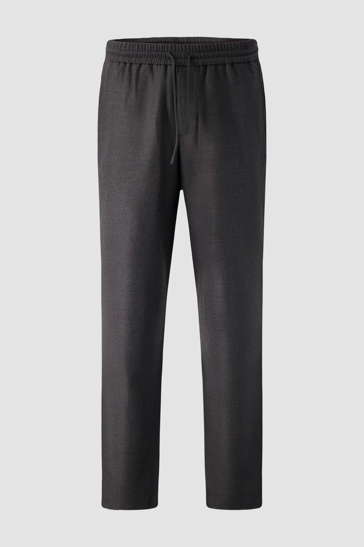 Sease Charcoal Virgin Wool Drawstring Trousers