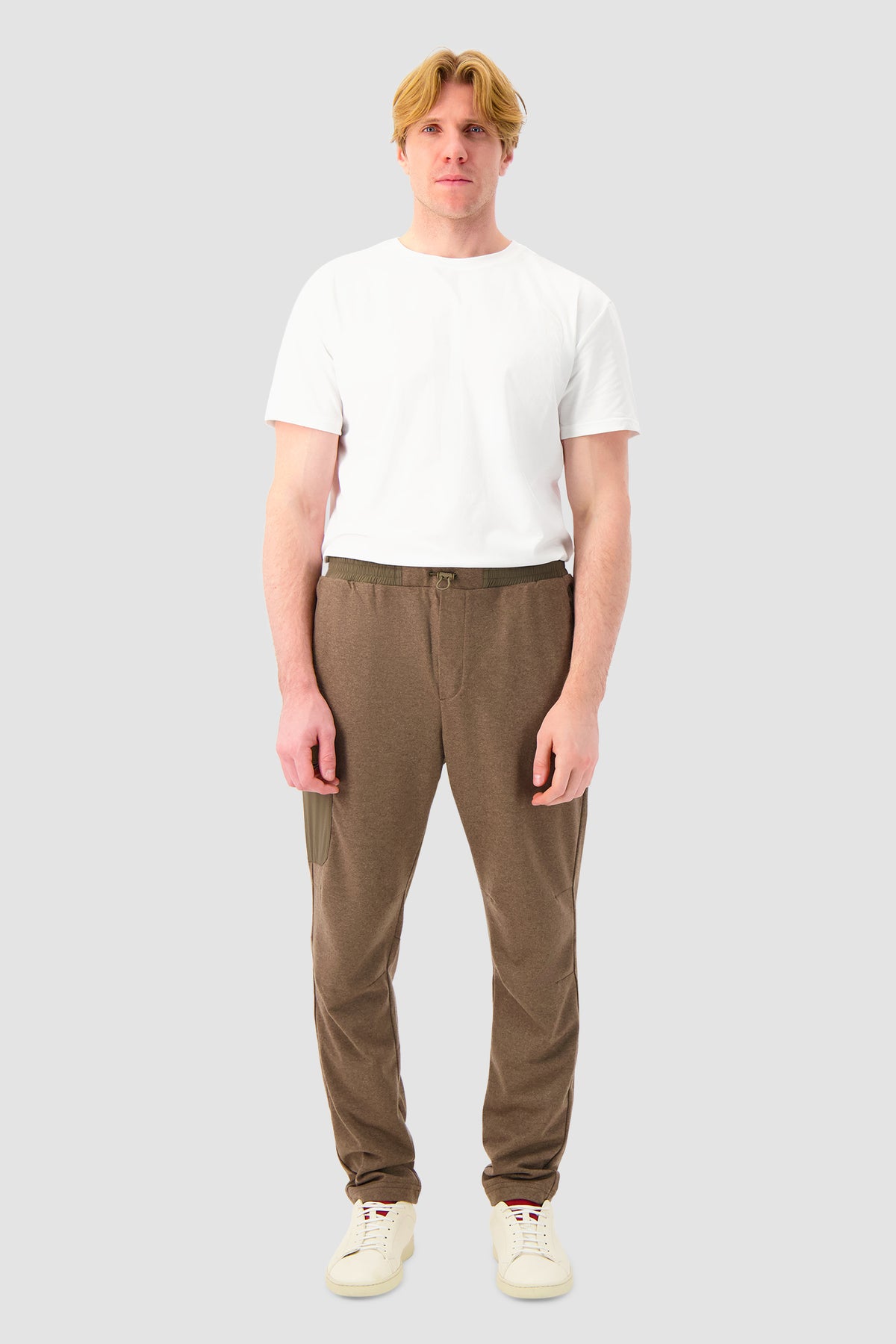 Sease Taupe Cashmere Drawstring Trousers