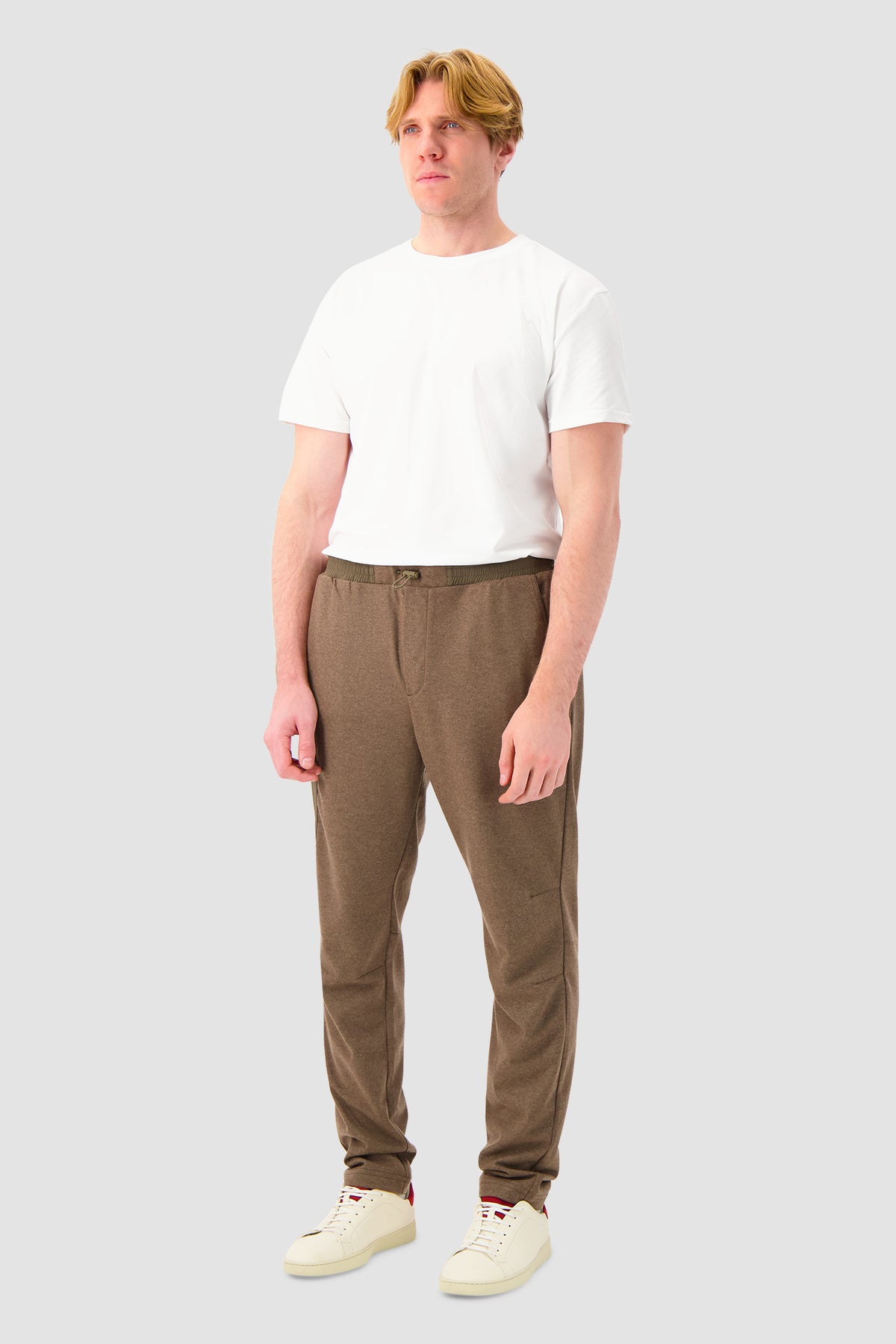 Sease Taupe Cashmere Drawstring Trousers