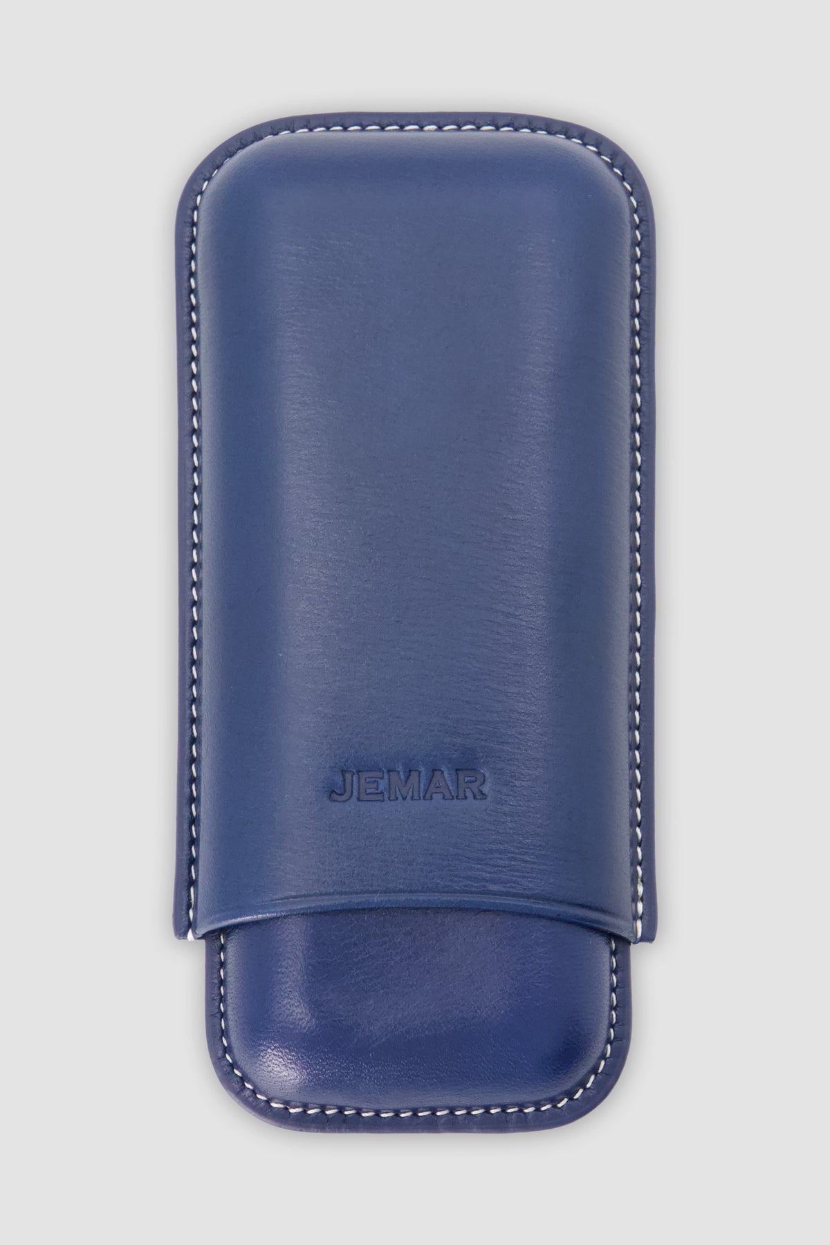 Jemar Blue Leather Cigar Case