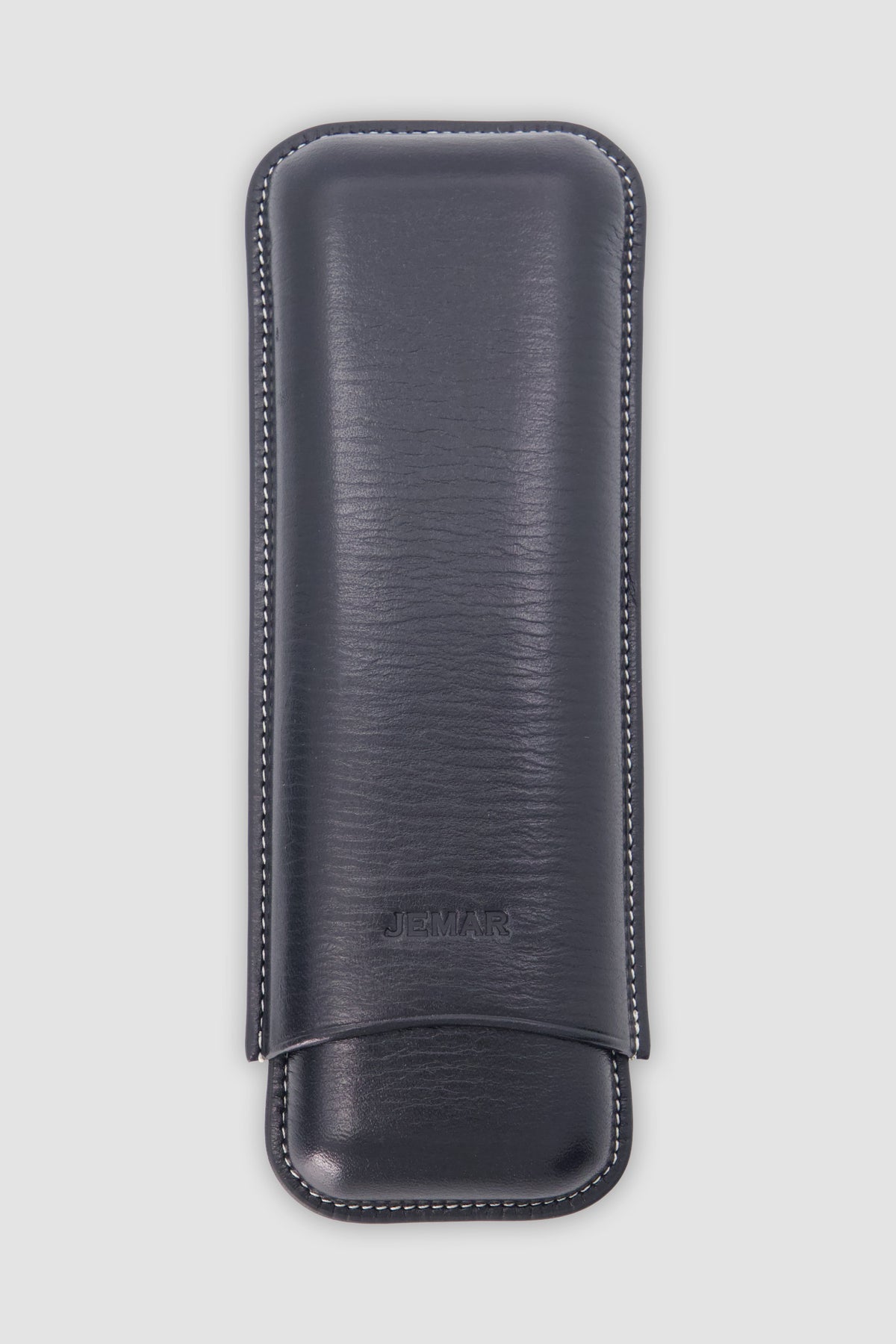 Jemar Black Double Leather Cigar Case