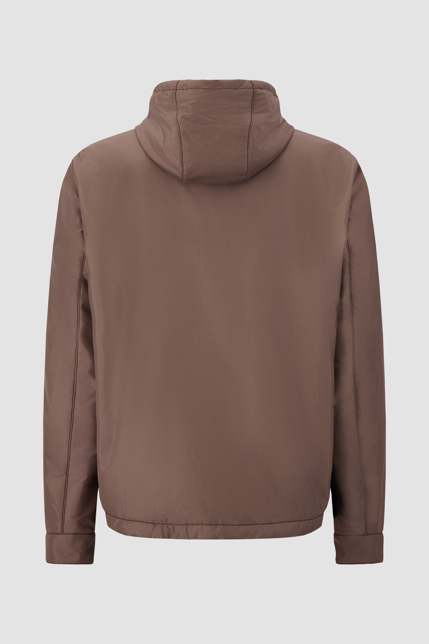 Hettabretz Brown Hooded Technical Jacket
