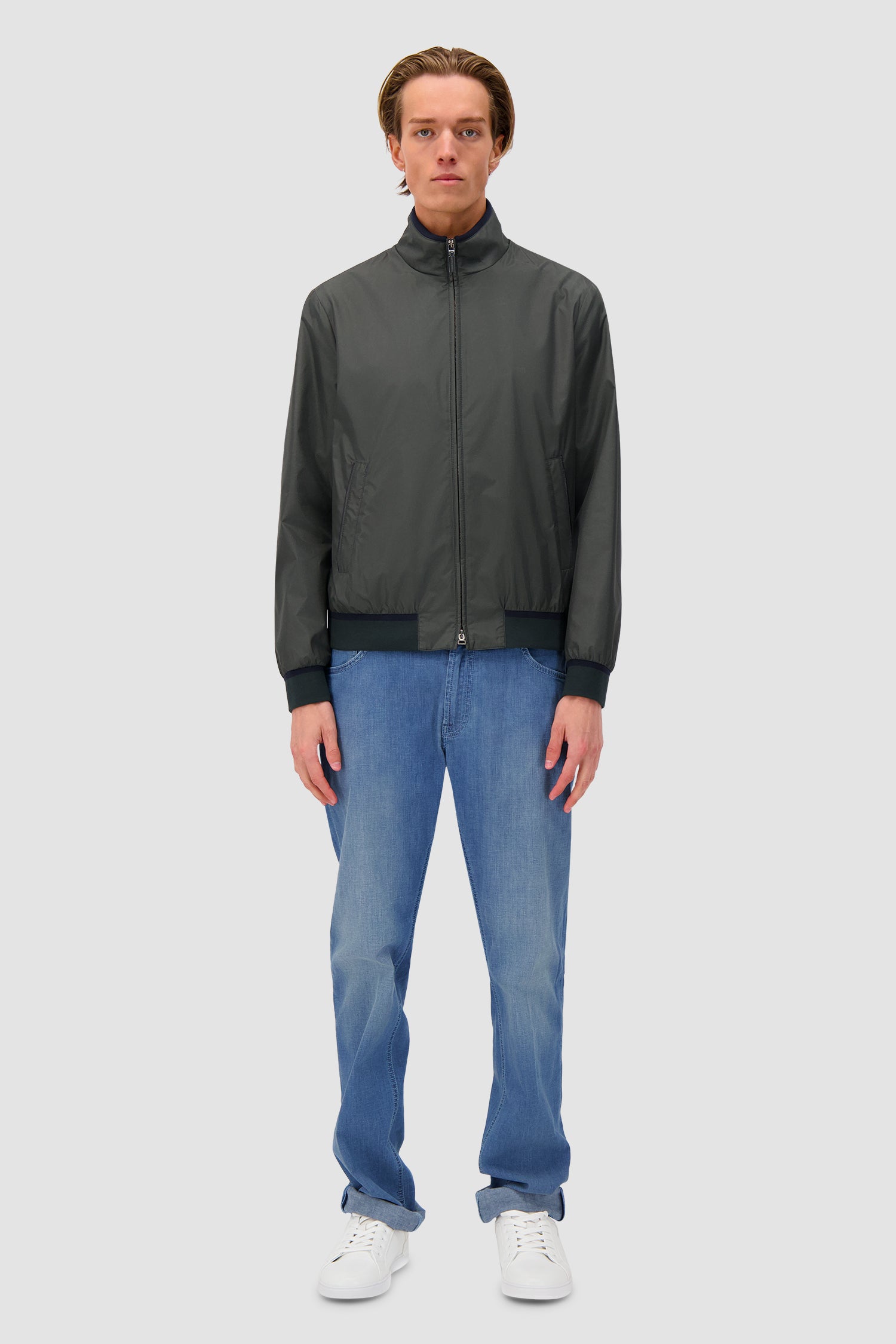 Blouson Hettabretz en soie avec caïman