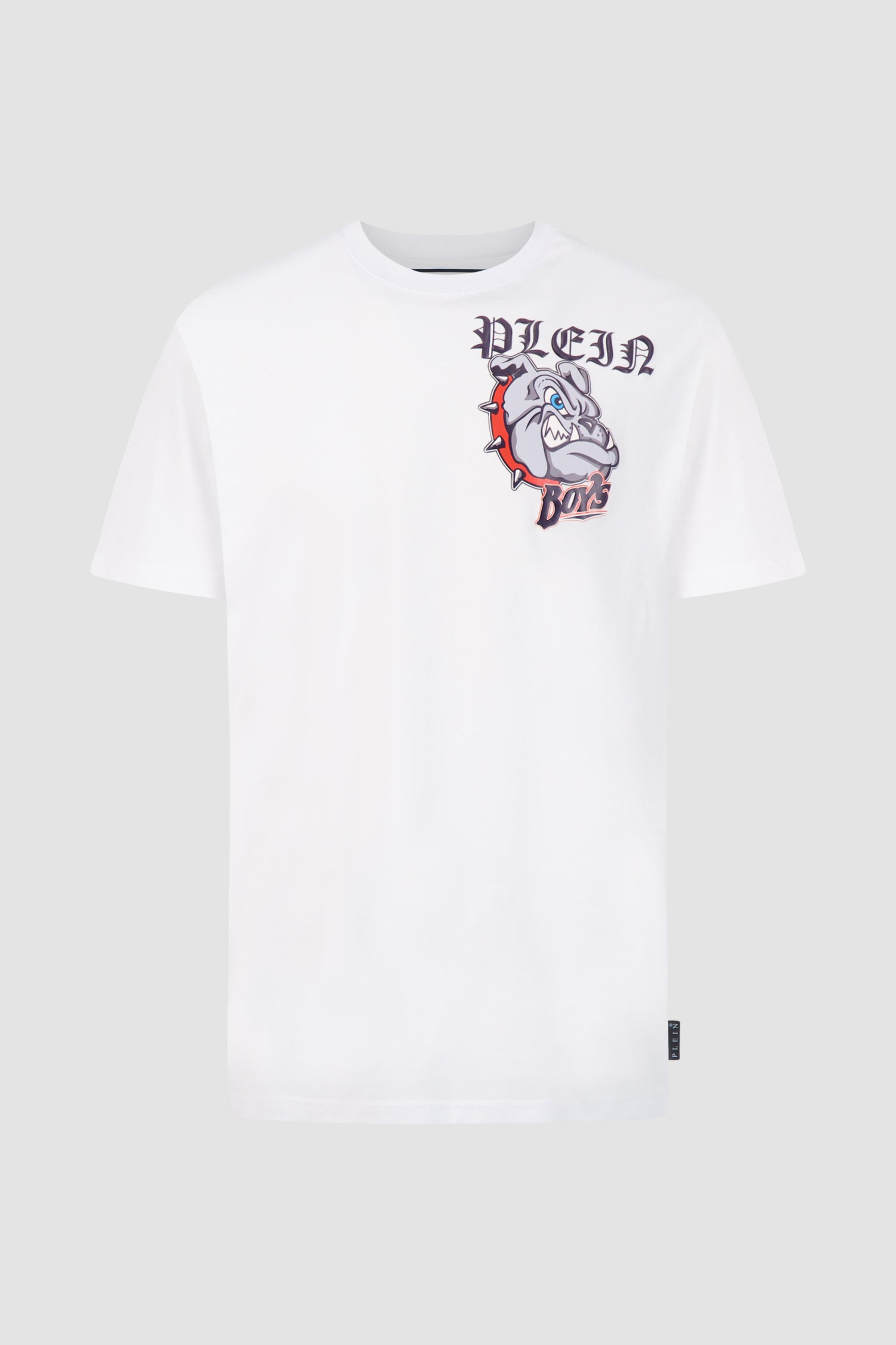 Philipp Plein White Round Neck SS Bulldogs T-Shirt