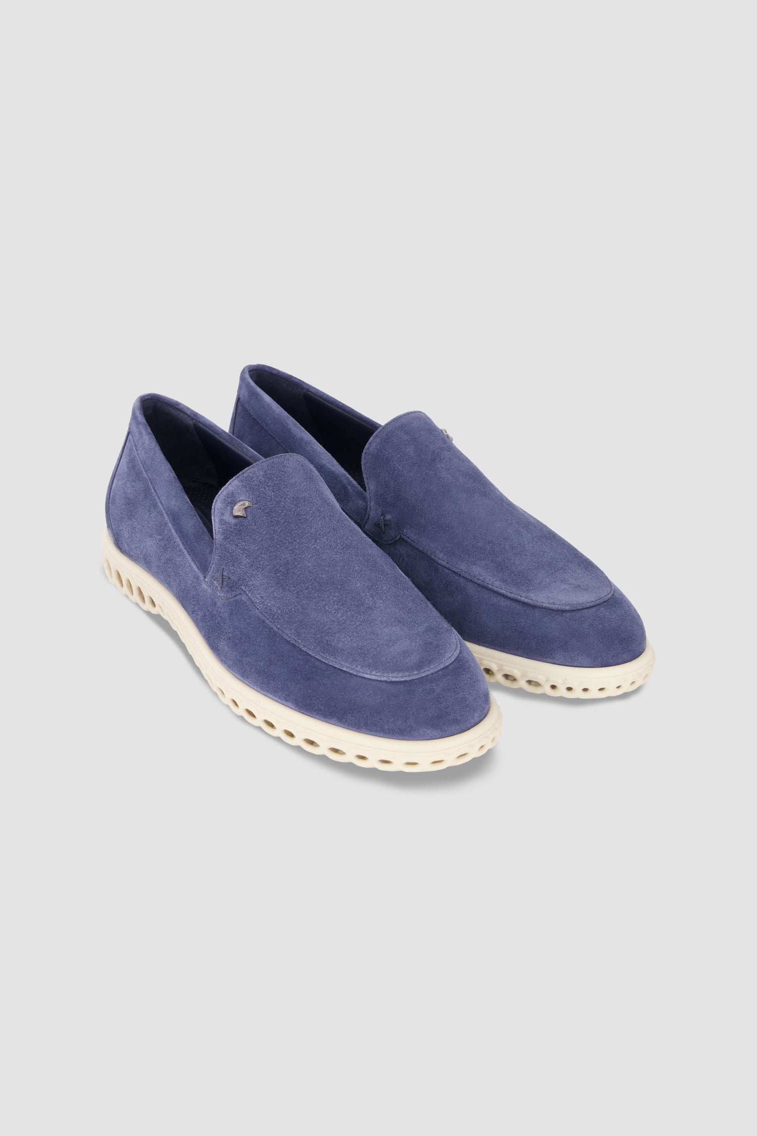 Stefano Ricci Suede Loafers Navy