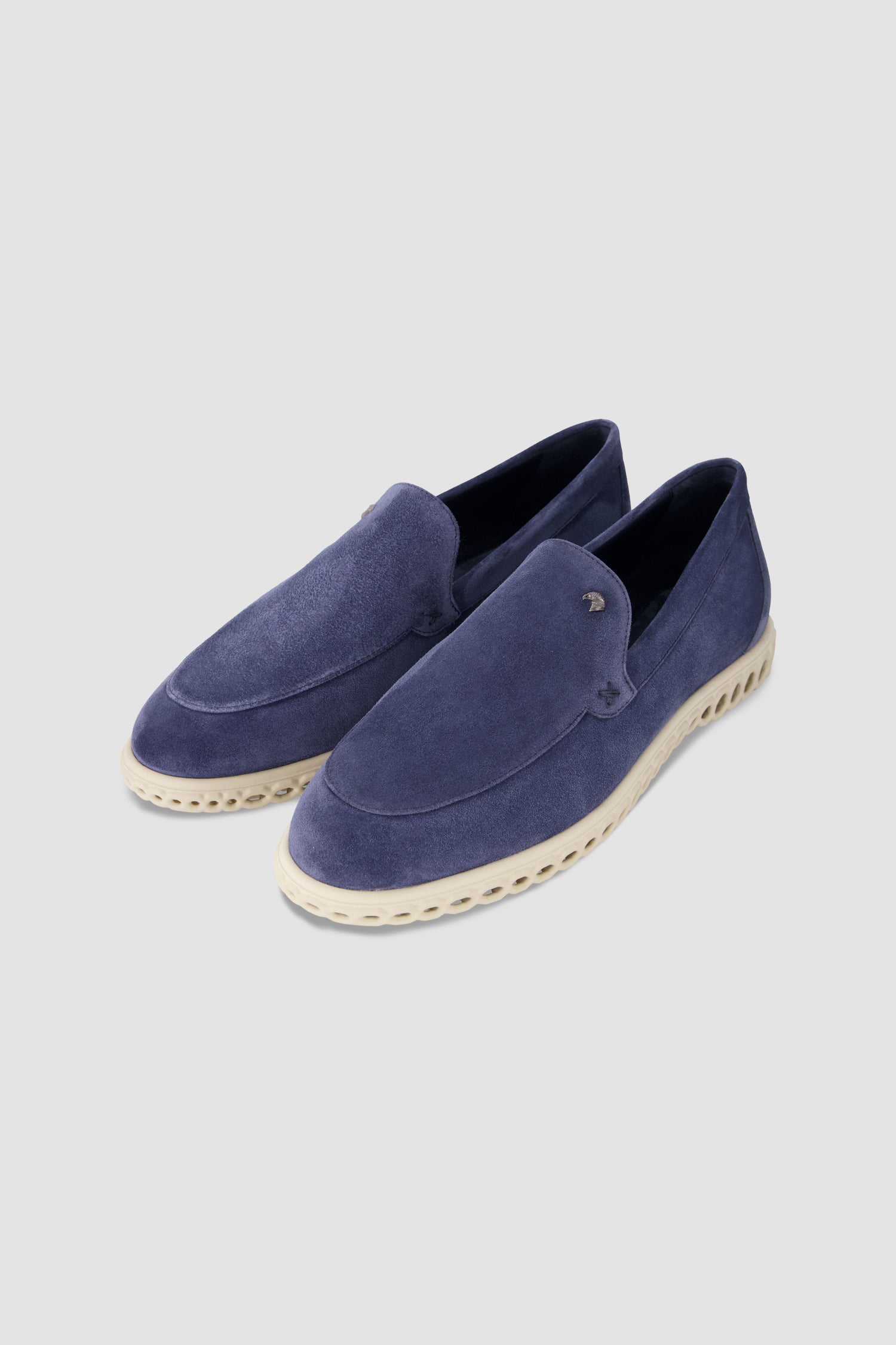 Stefano Ricci Suede Loafers Navy