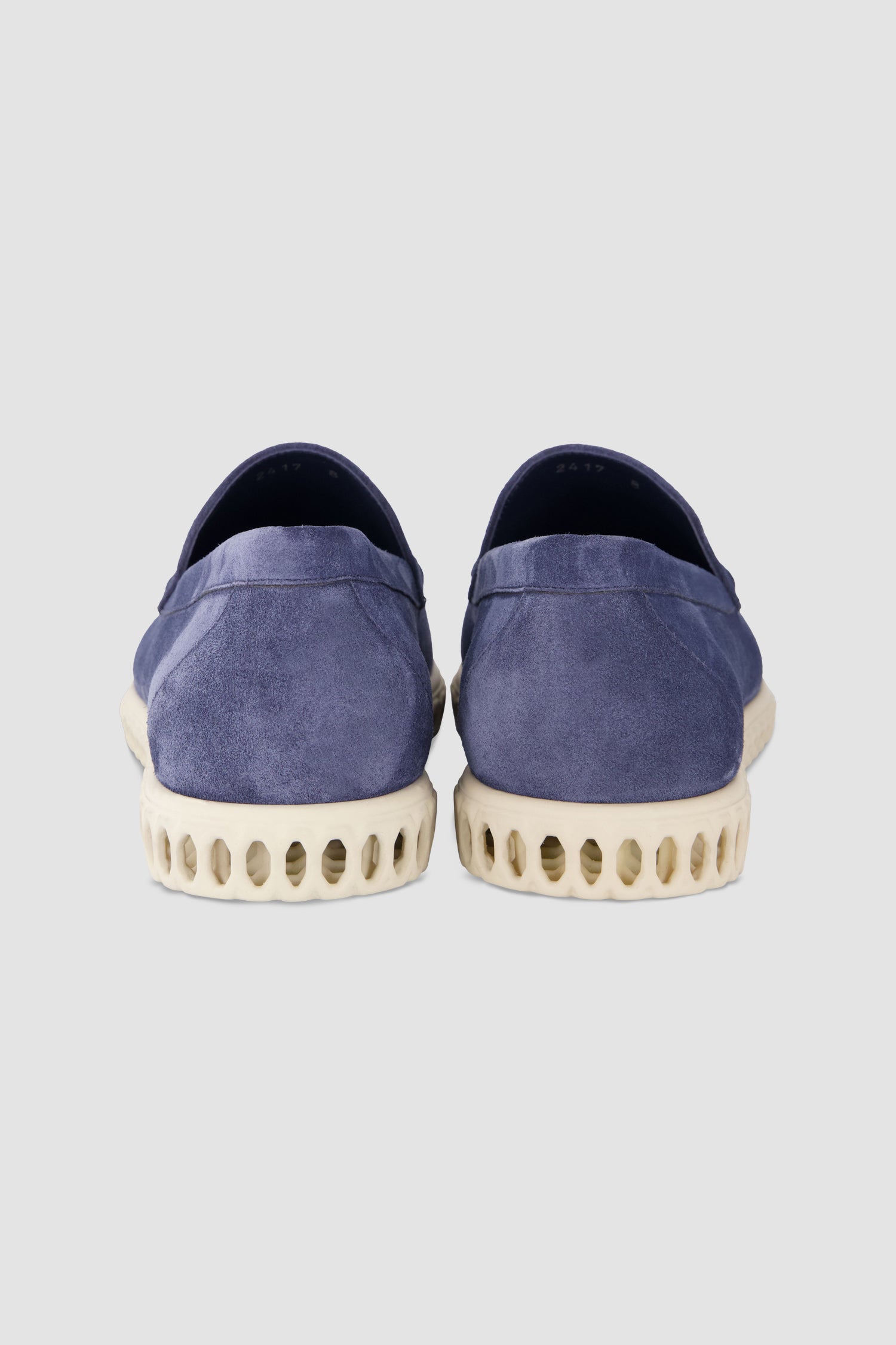 Mocassins en suède Stefano Ricci marine