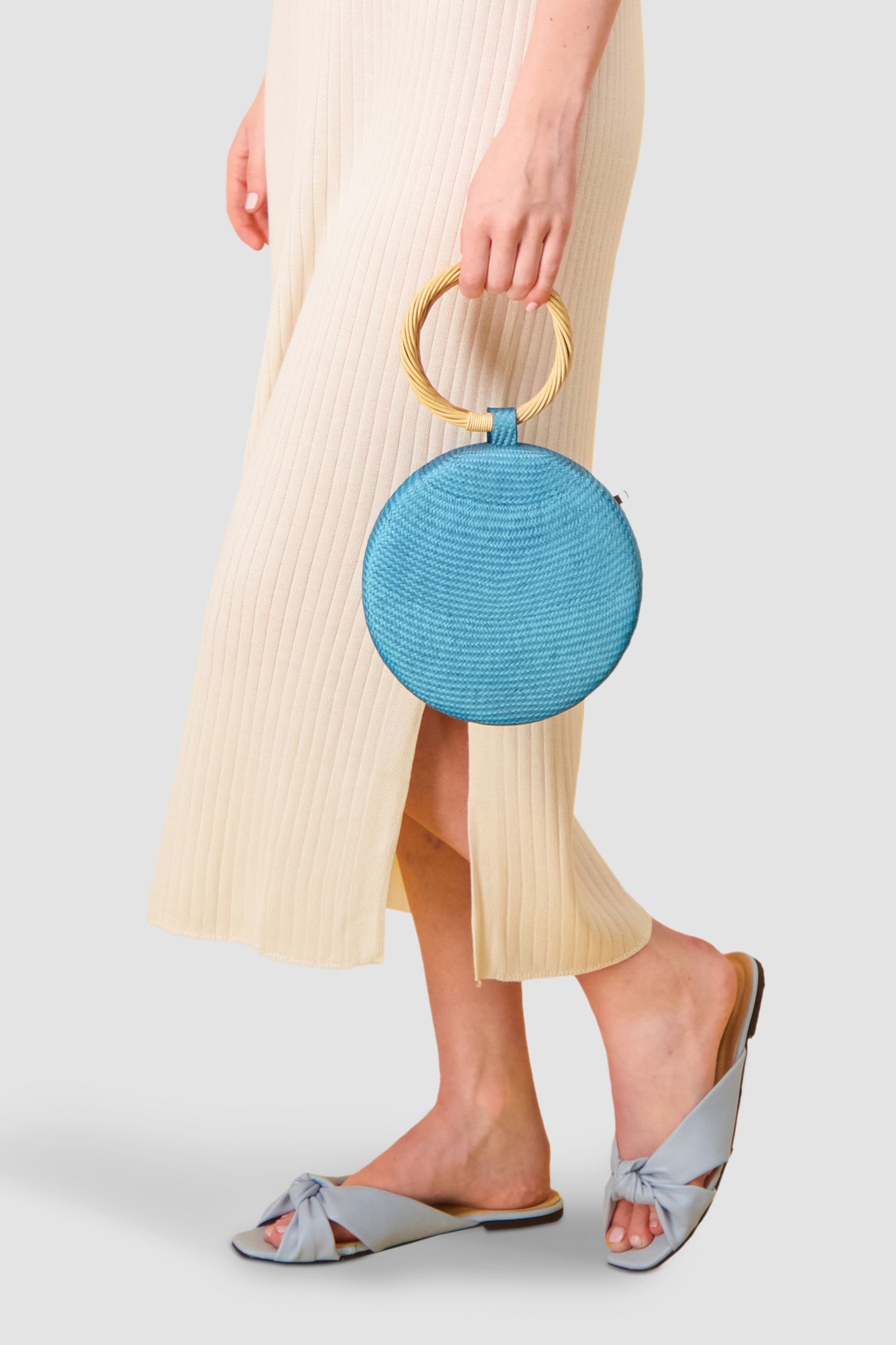 Serpui Turquoise Serena Bun Handbag