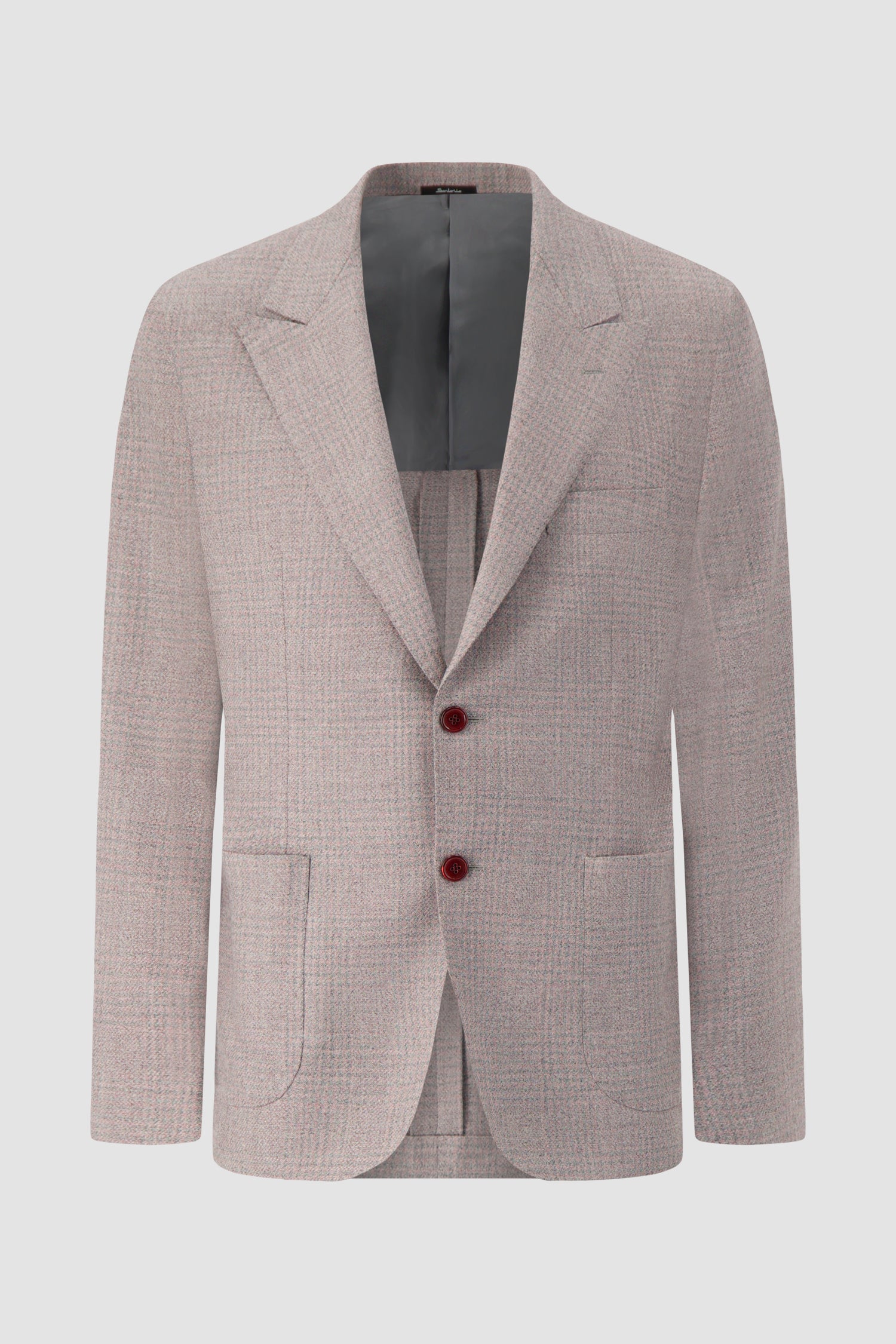 Sartorio Grey Houndstooth Wool Blazer