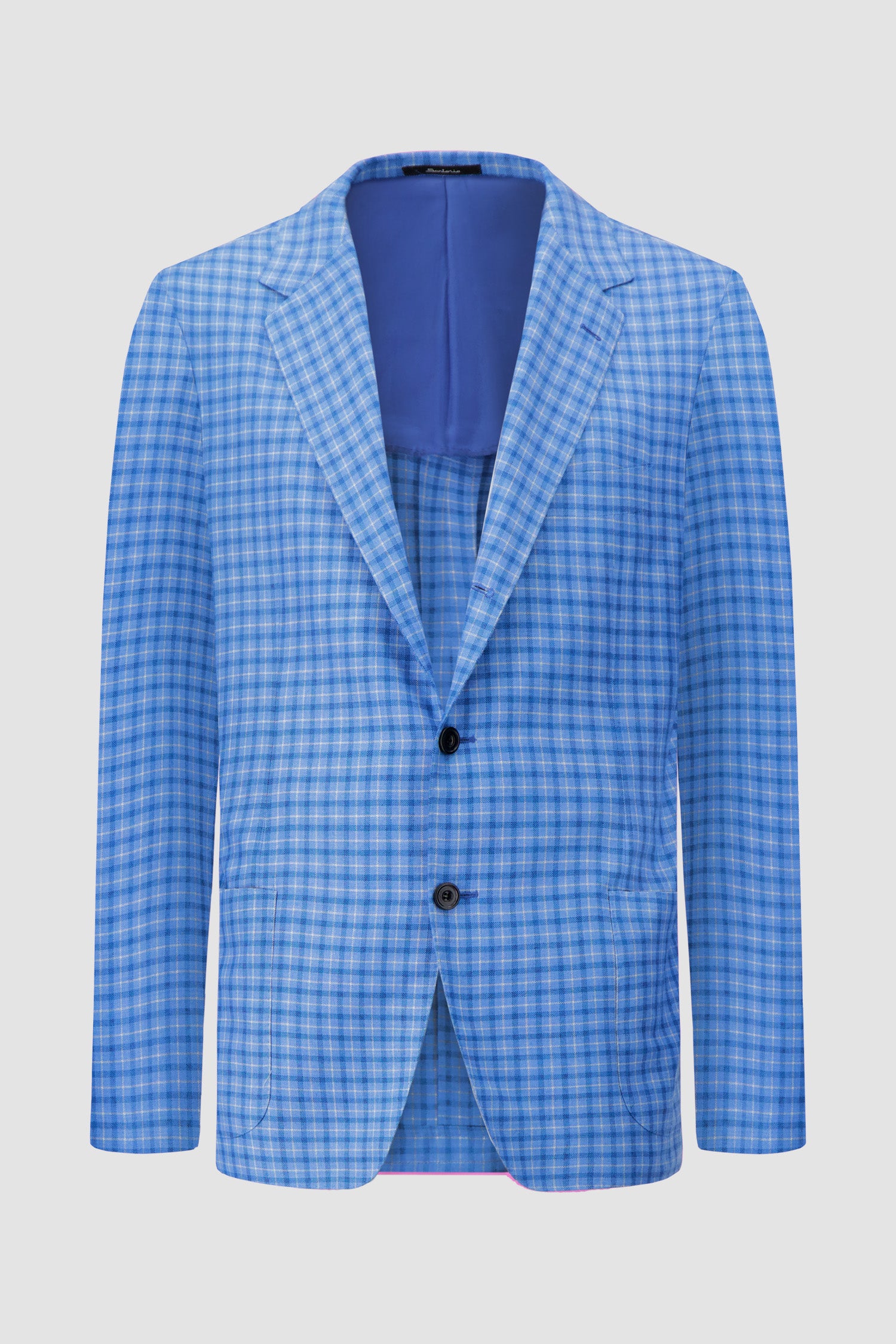 Sartorio Blue Checkered Jacket