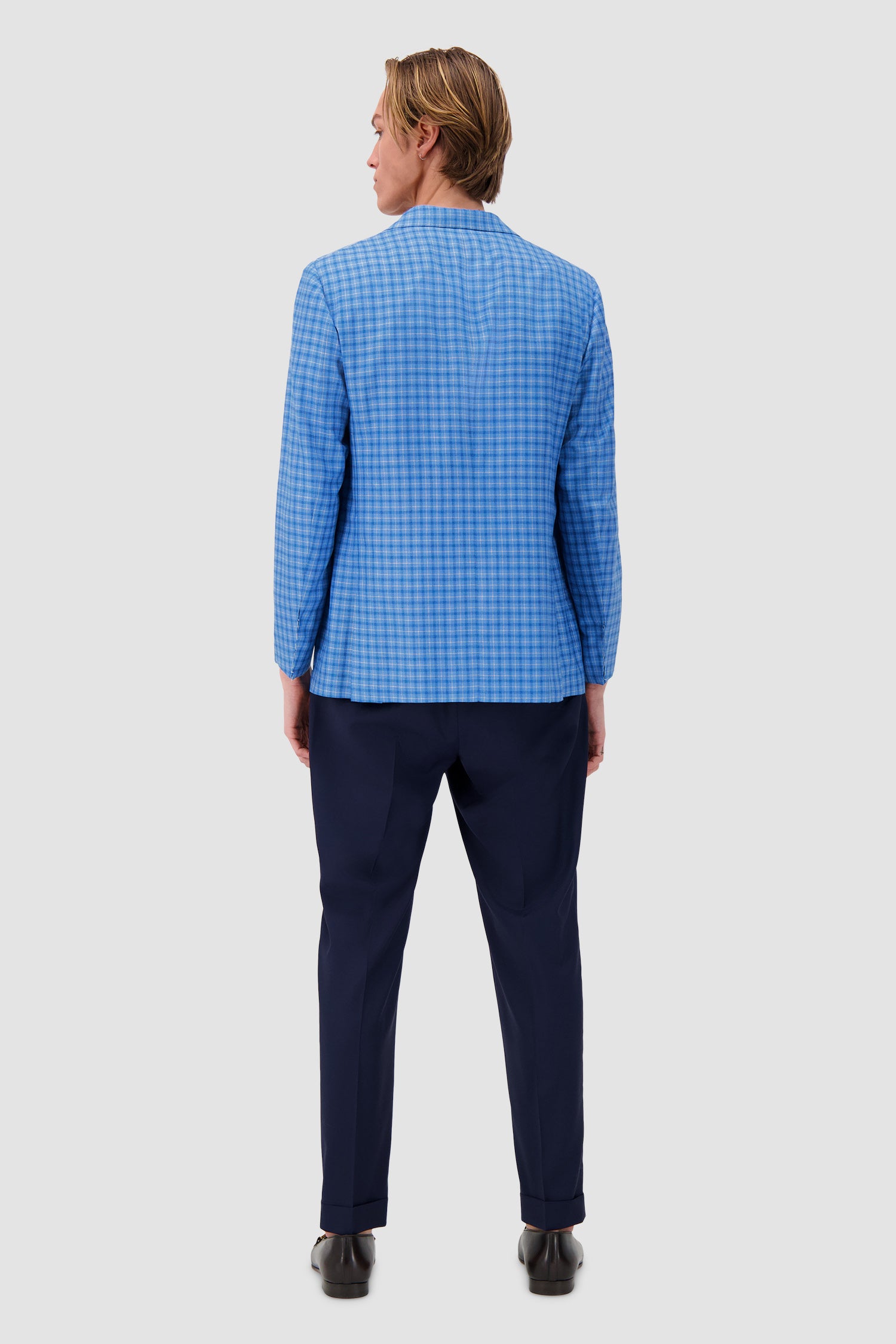 Sartorio Blue Checkered Jacket