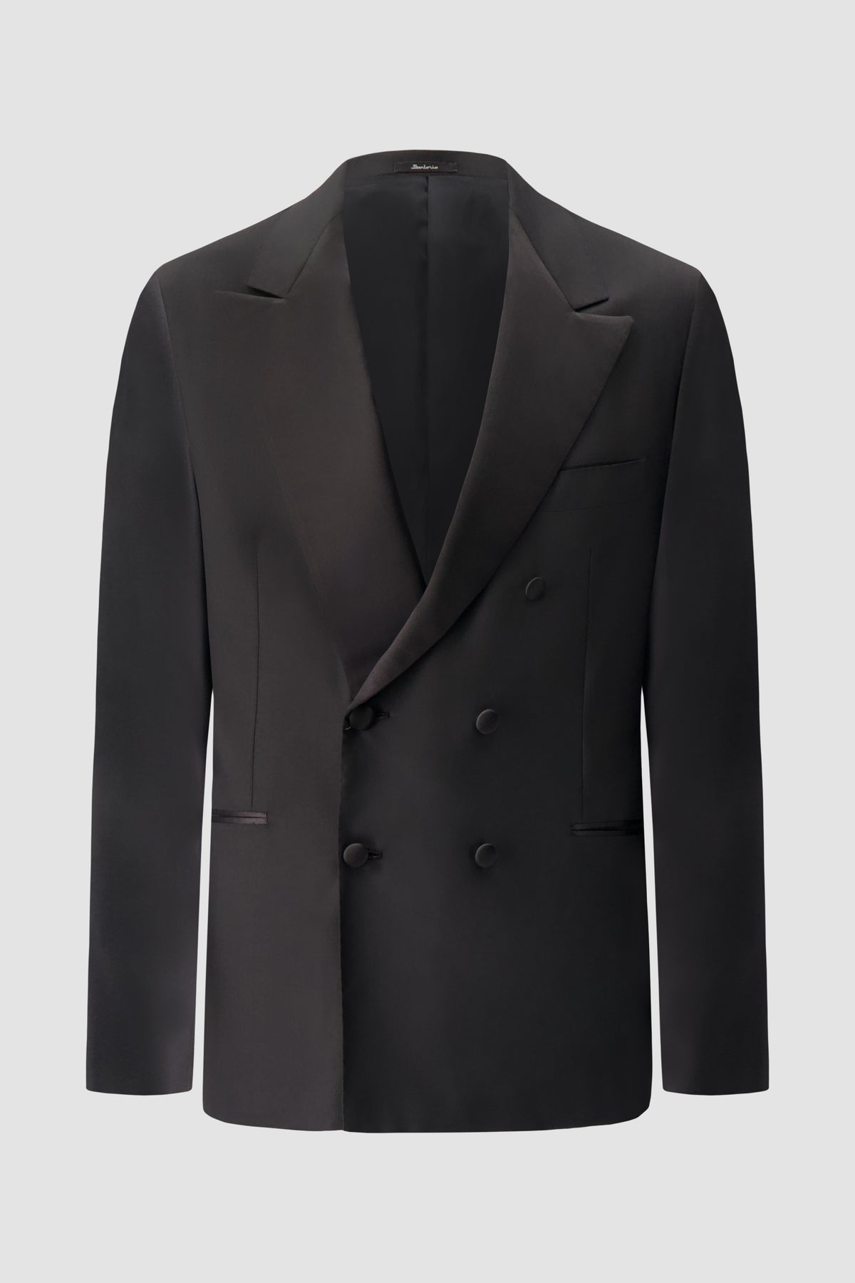Sartorio Black Giacca Smocking Tuxedo Blazer