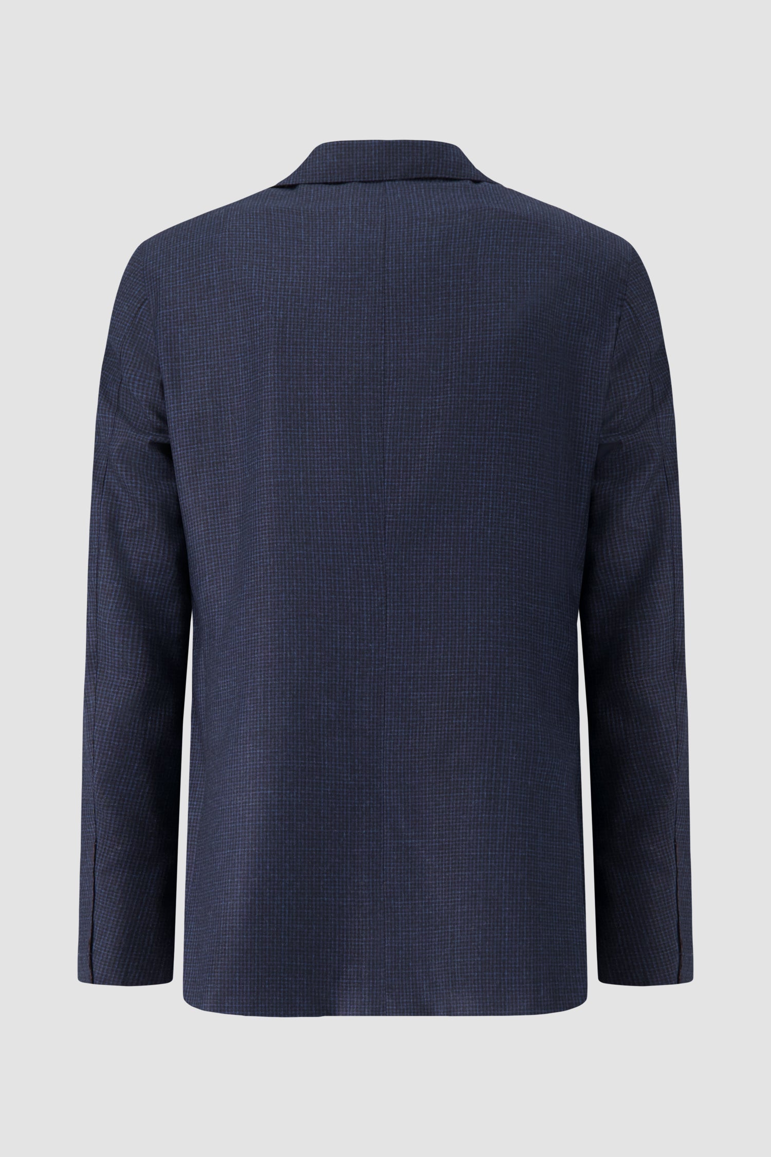 Luigi Borrelli Navy Wool Micro Houndstooth Suit