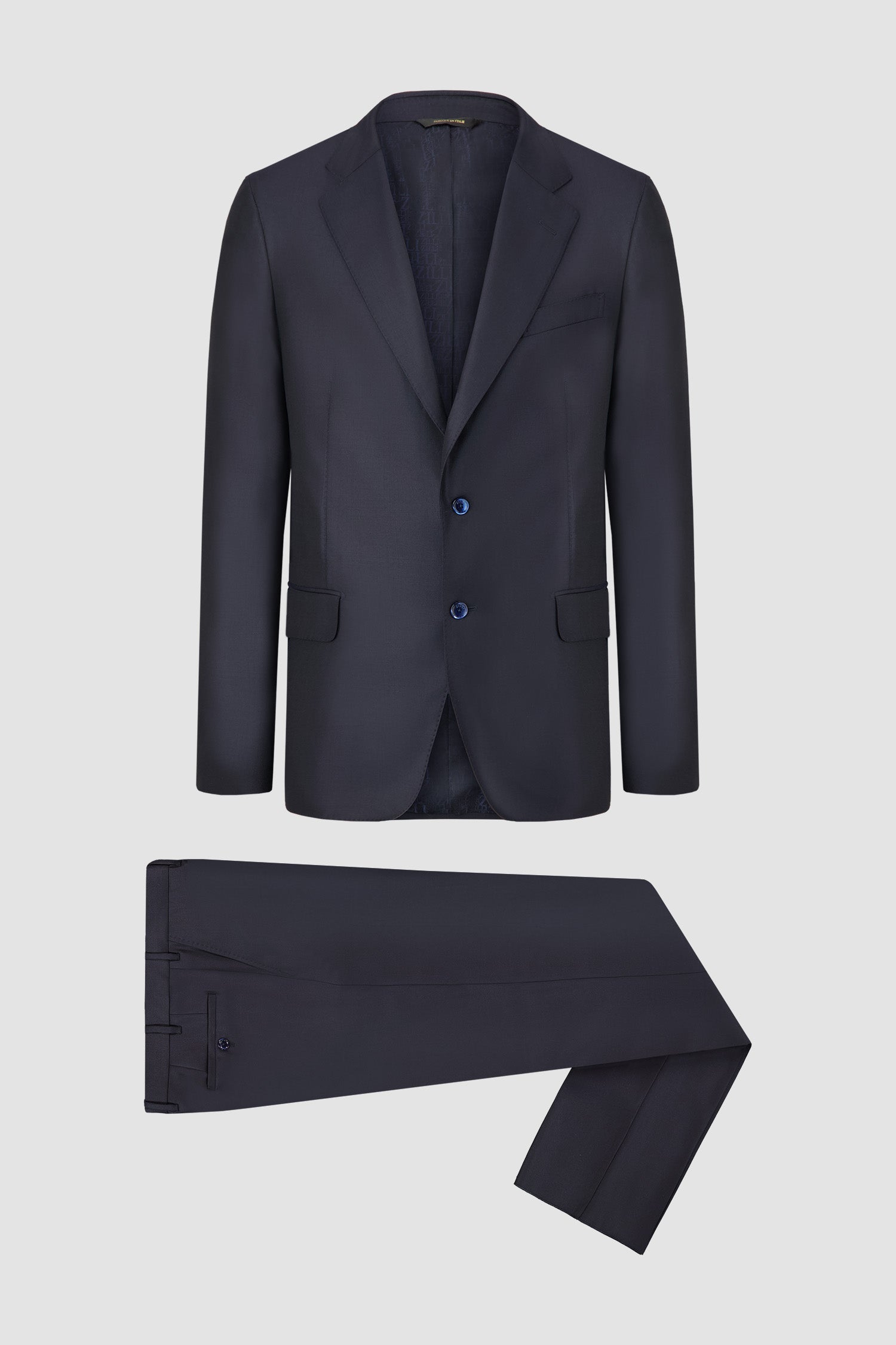 Zilli Navy Paris Whole Lined Suit