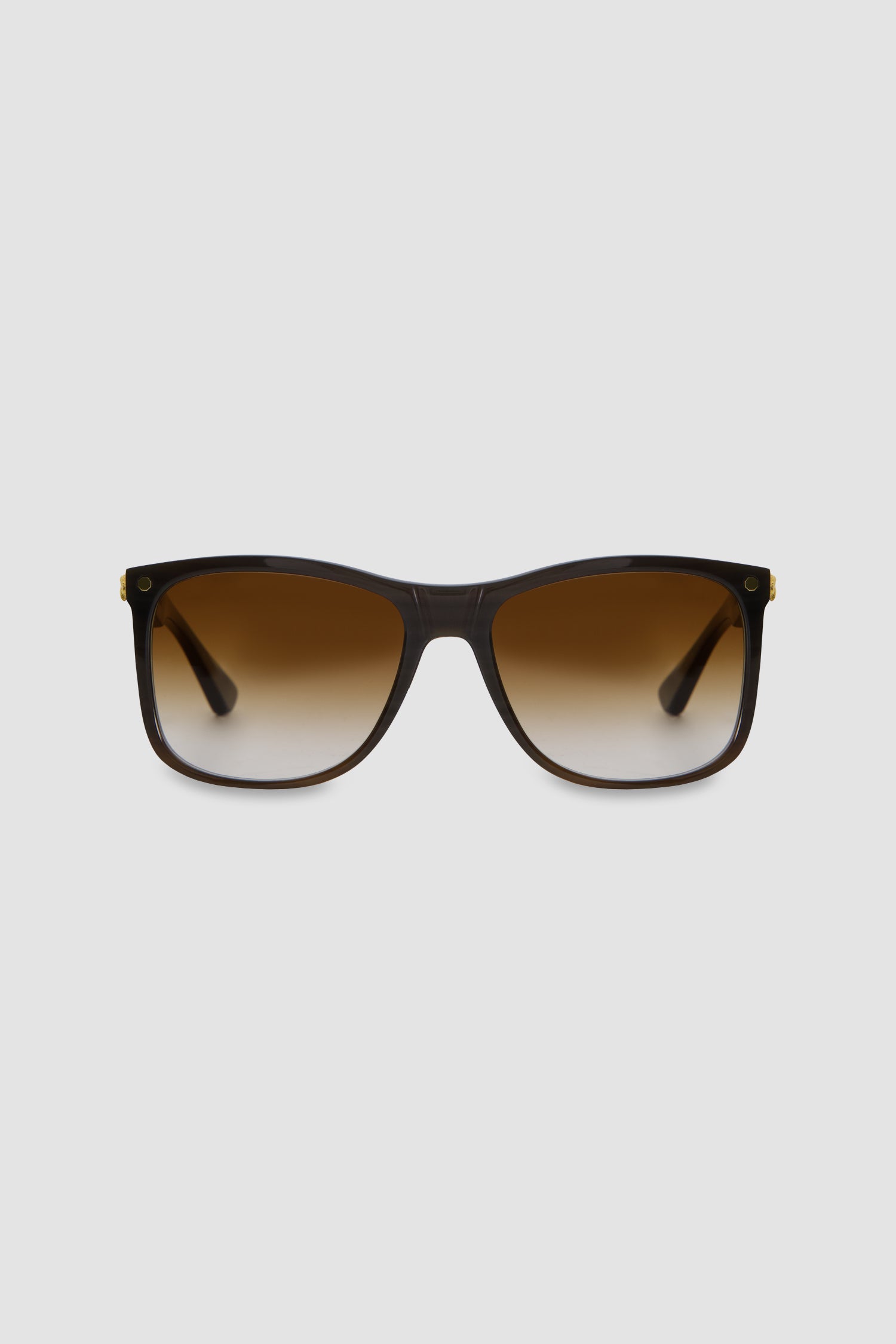 Stefano Ricci Black Buffalo Horn Gold Detail Sunglasses