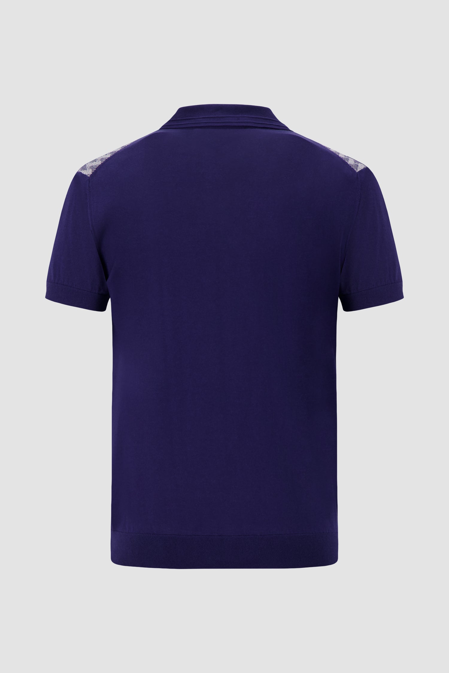 Pashmere Navy/White Zip Polo