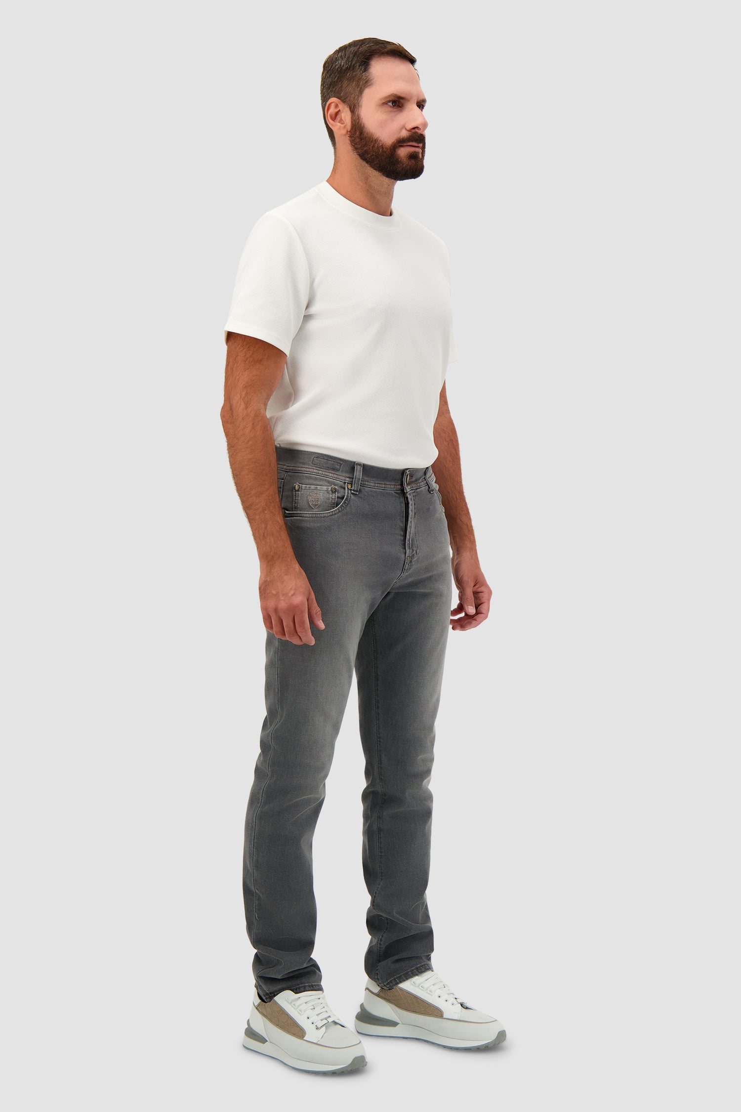 Richard J Brown Grey Denim Milano Jeans