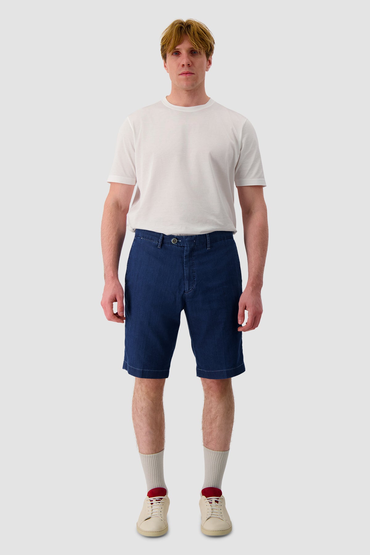 Richard J. Brown Mid Blue Denim Shorts