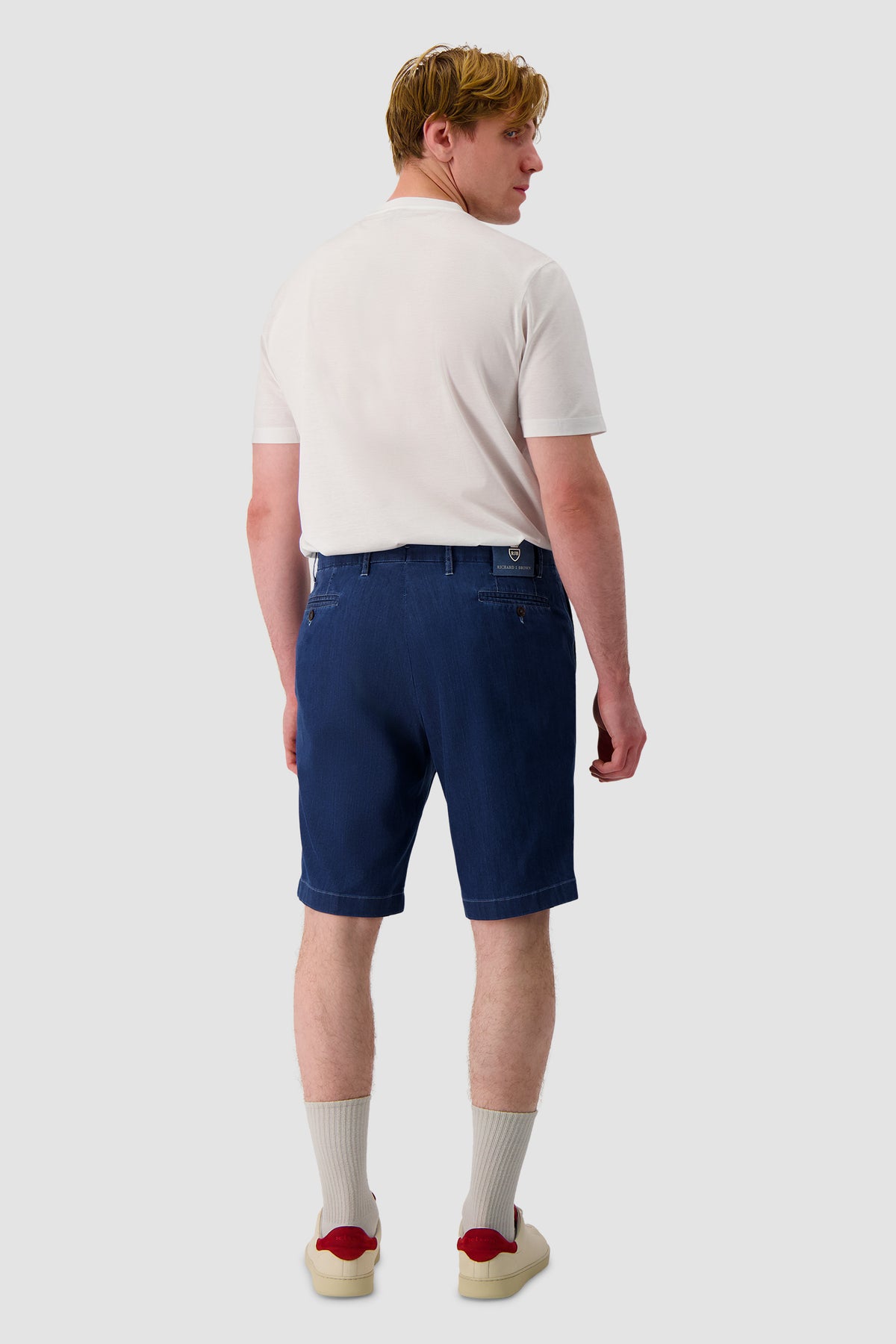 Richard J. Brown Mid Blue Denim Shorts