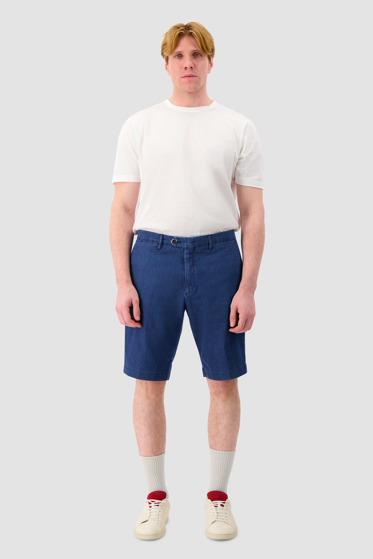 Richard J. Brown Mid Blue Denim Shorts