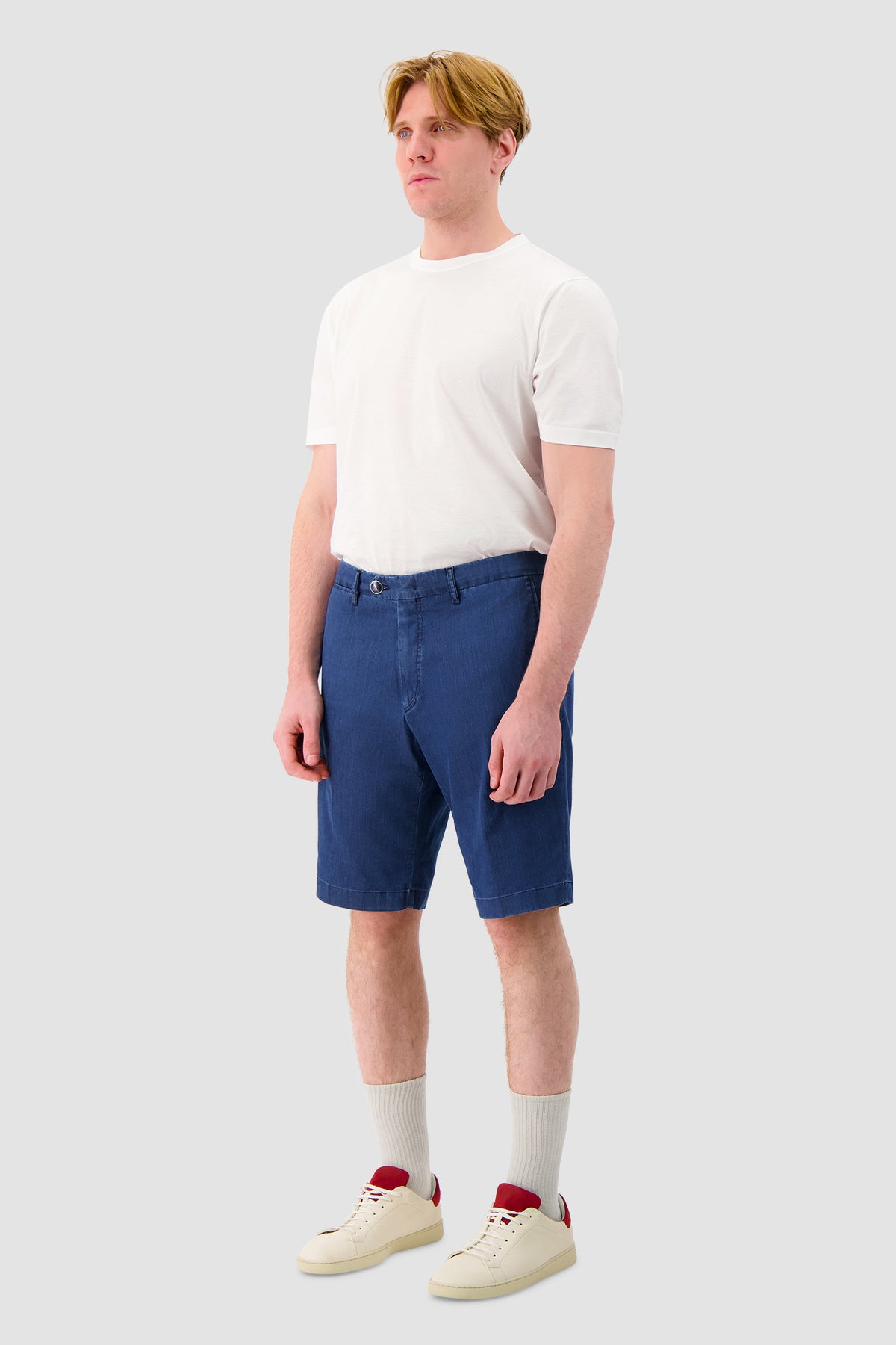 Richard J. Brown Mid Blue Denim Shorts