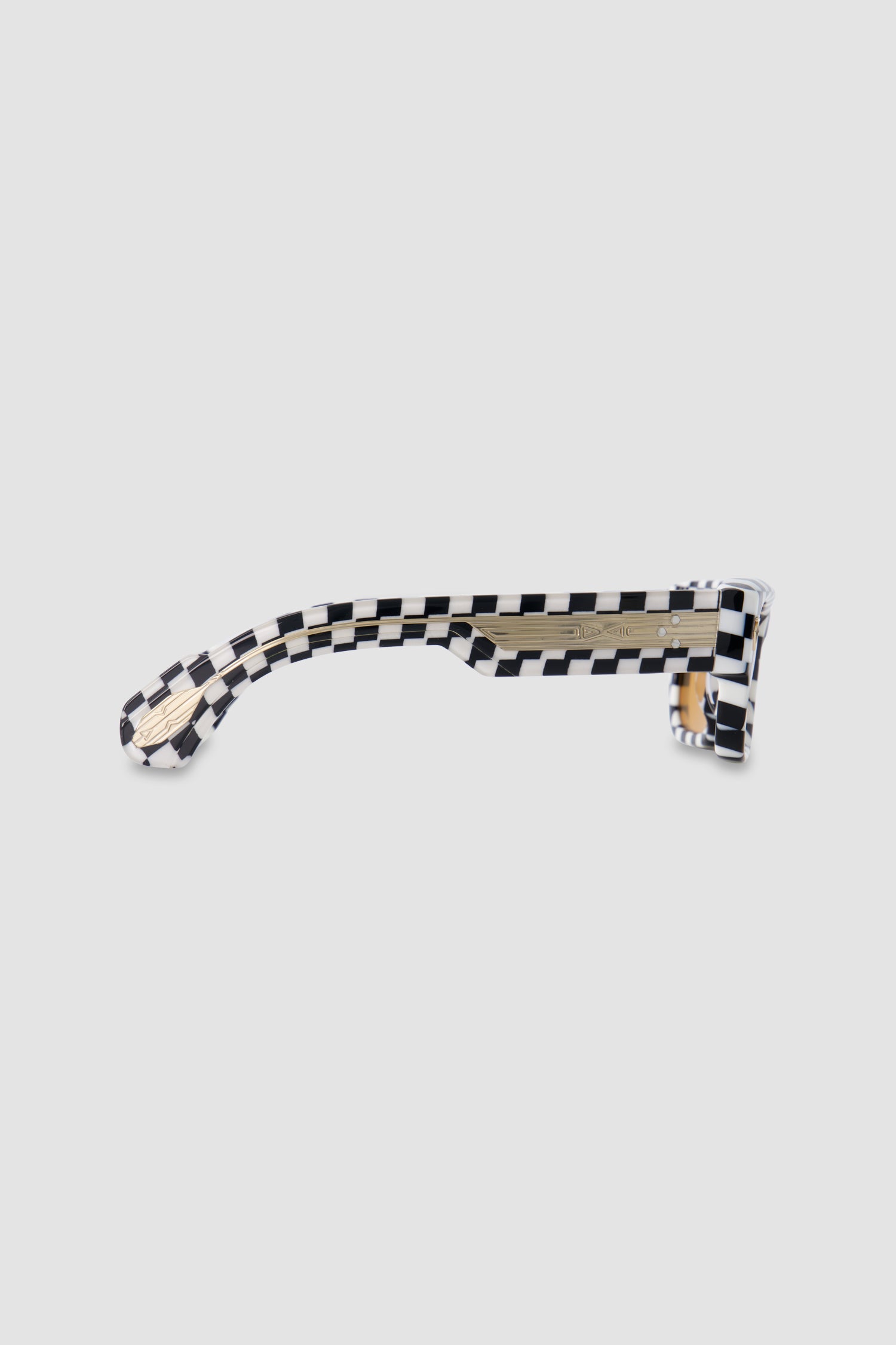 T Henri Black/White Checkered Taycan Sunglasses