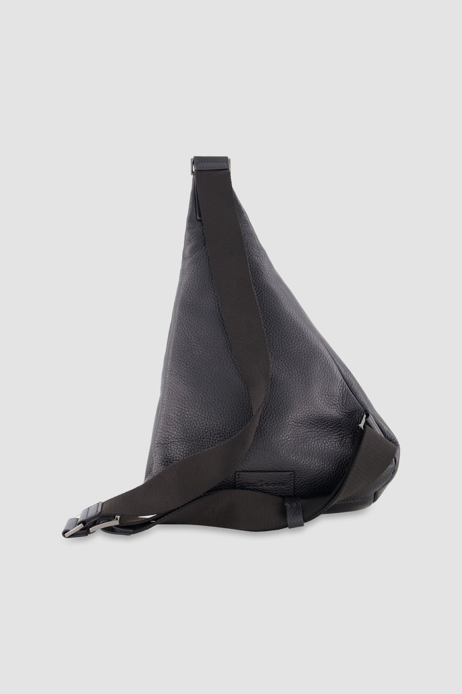 Kiton Black Deerskin Mono Backpack