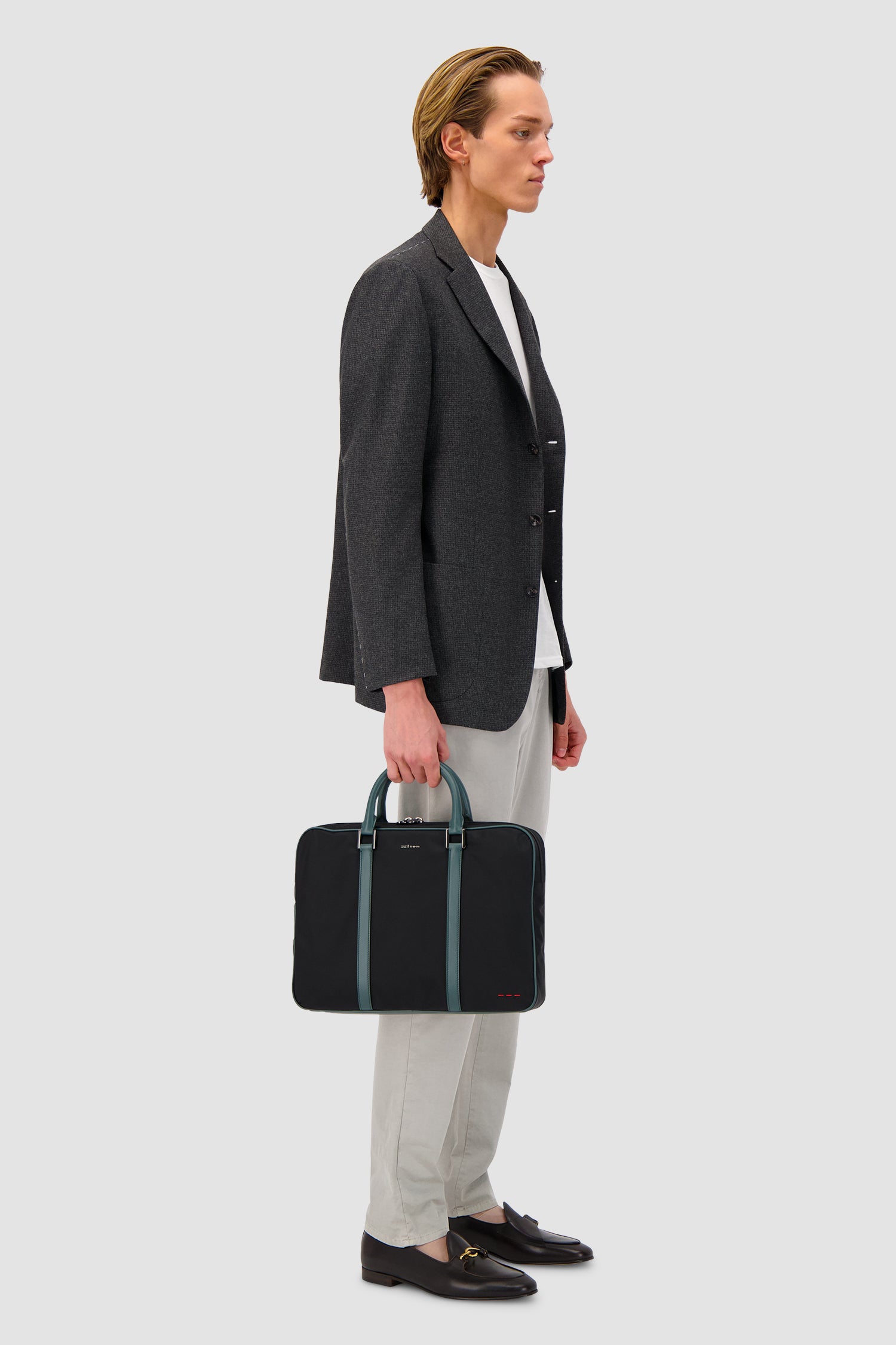 Kiton Deep Navy Business Bag