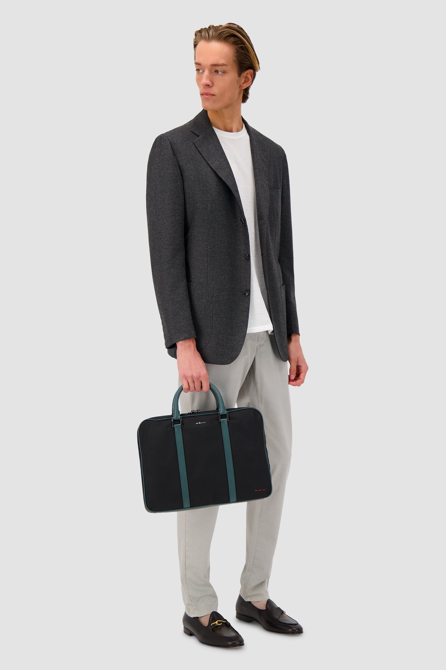 Kiton Deep Navy Business Bag