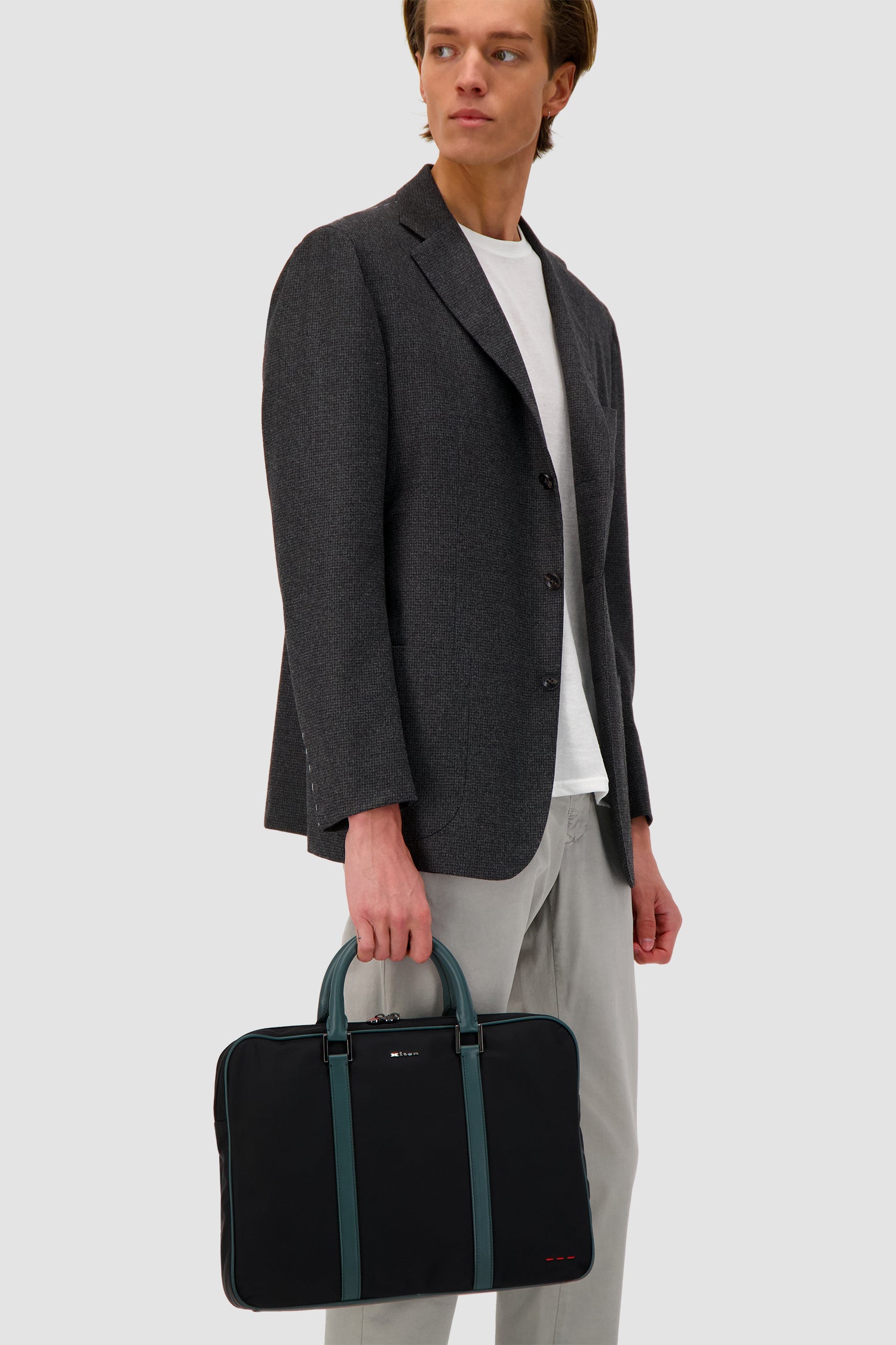 Kiton Deep Navy Business Bag