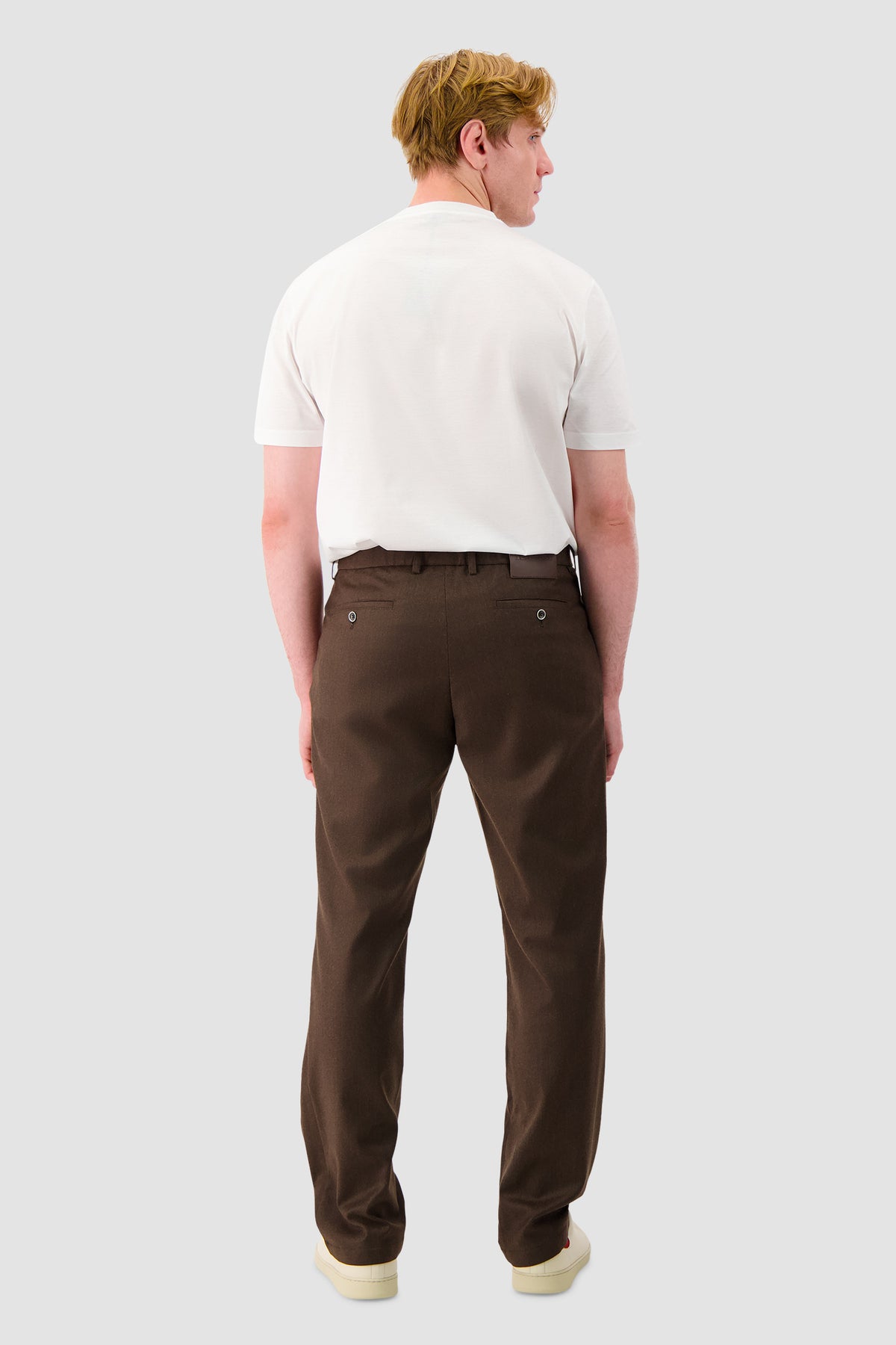 Kiton Brown Wool Trousers